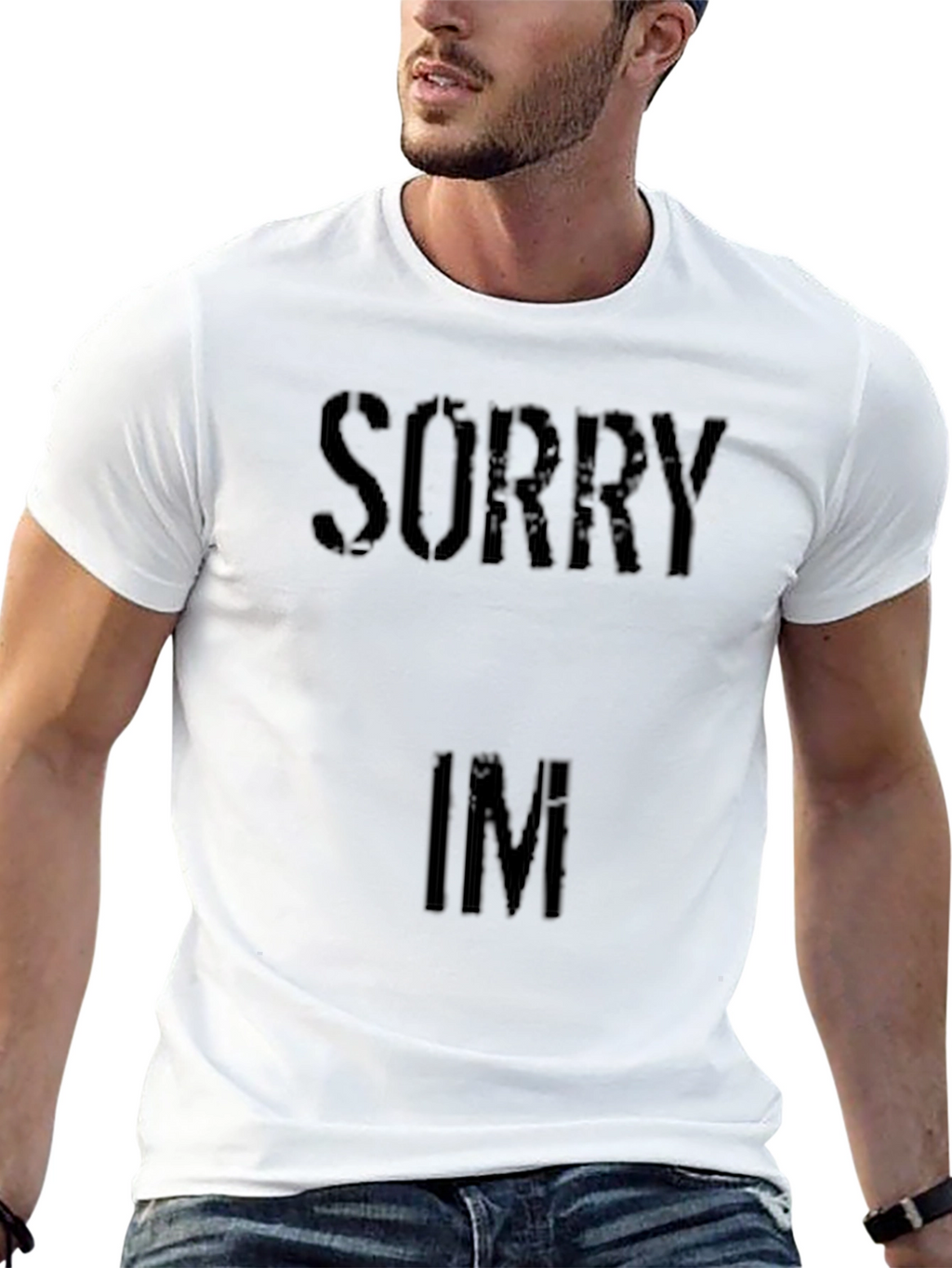 Sorry Im Fresh Black T-Shirt