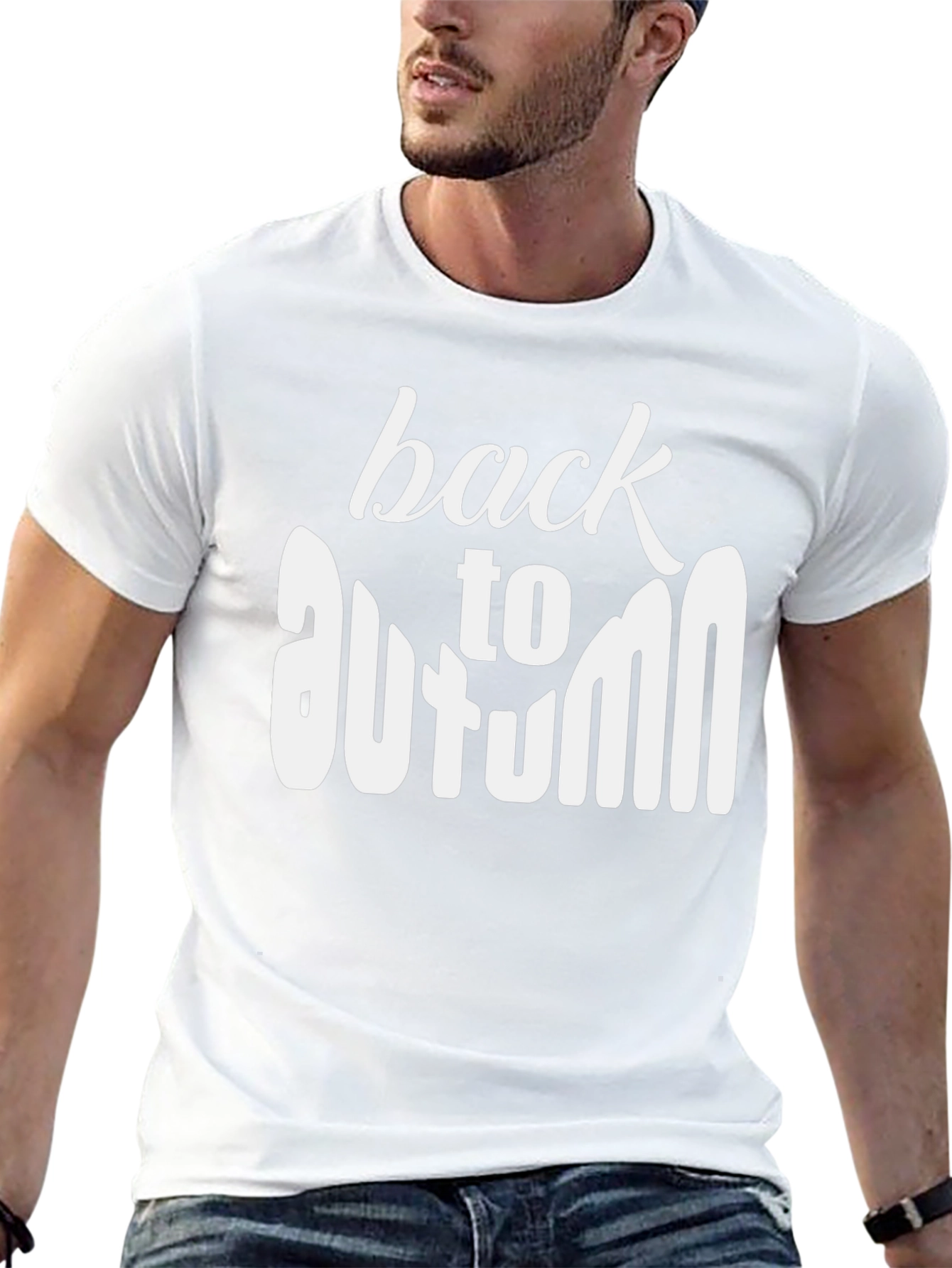 Back to Autumn Graphic Tee - Soft Black T-Shirt