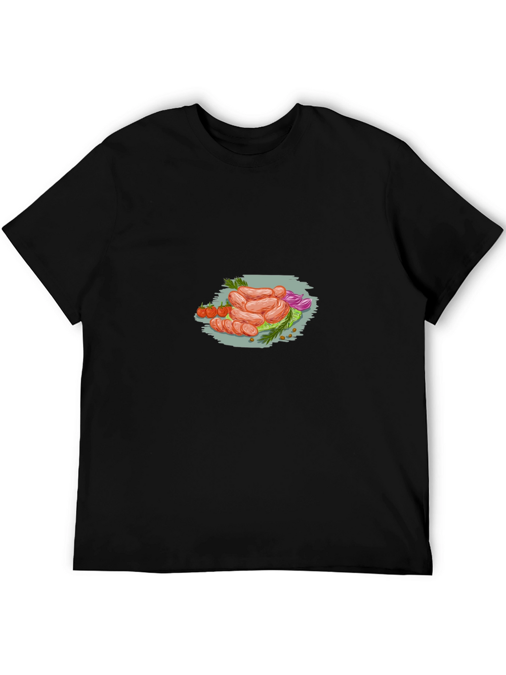 Sausage Feast Black Graphic Tee - Food Lovers Apparel