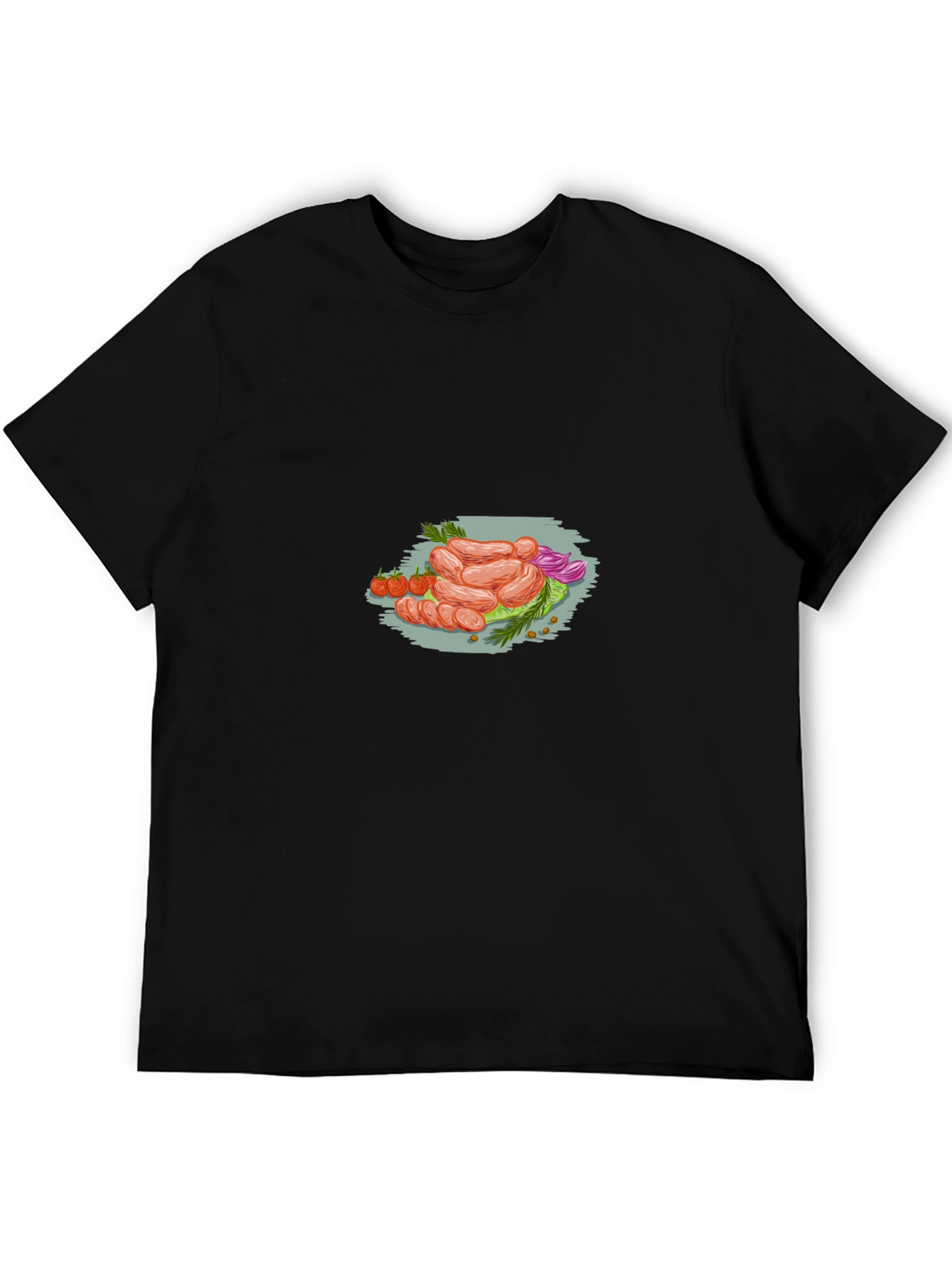 Sausage Feast Black Graphic Tee - Food Lovers Apparel