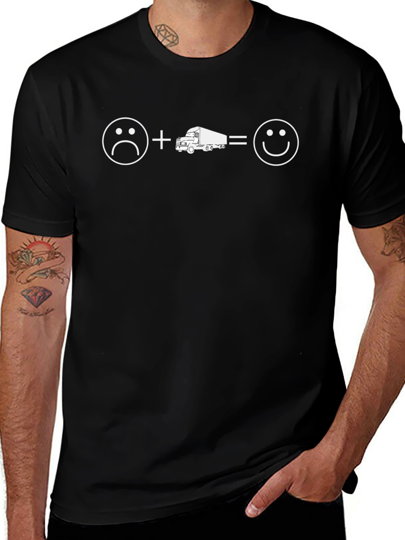Trucker Happiness Equation T-Shirt