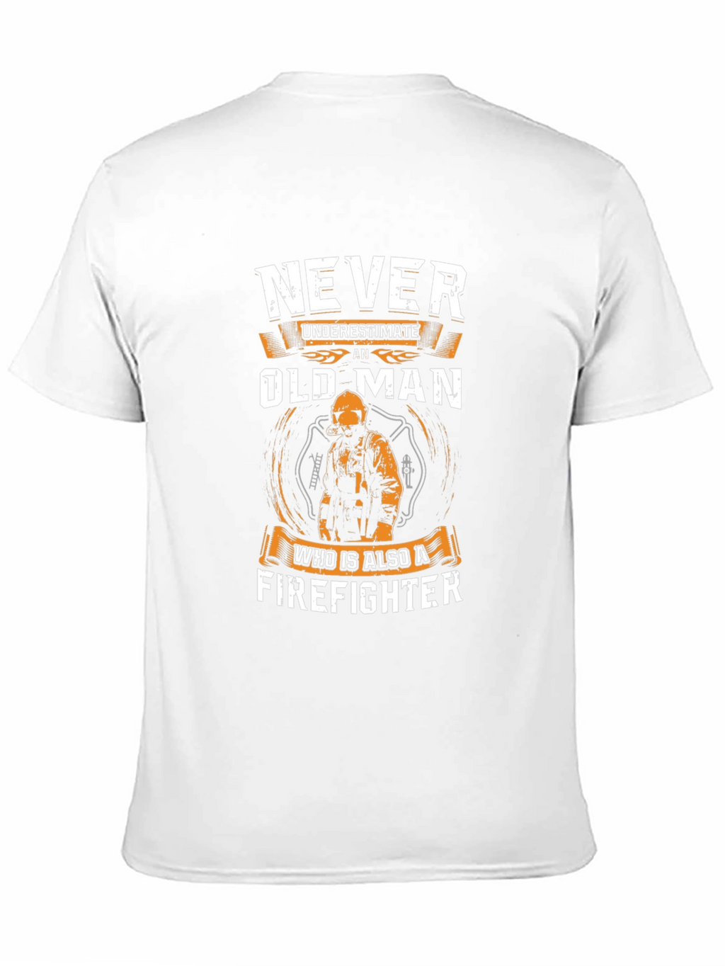 Never Underestimate an Old Man Firefighter T-Shirt
