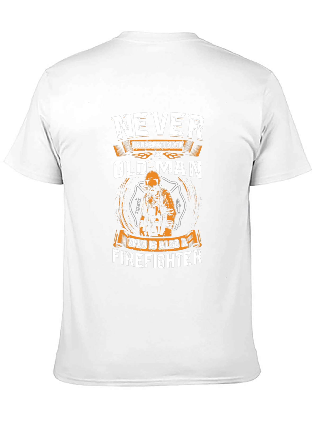 Never Underestimate an Old Man Firefighter T-Shirt
