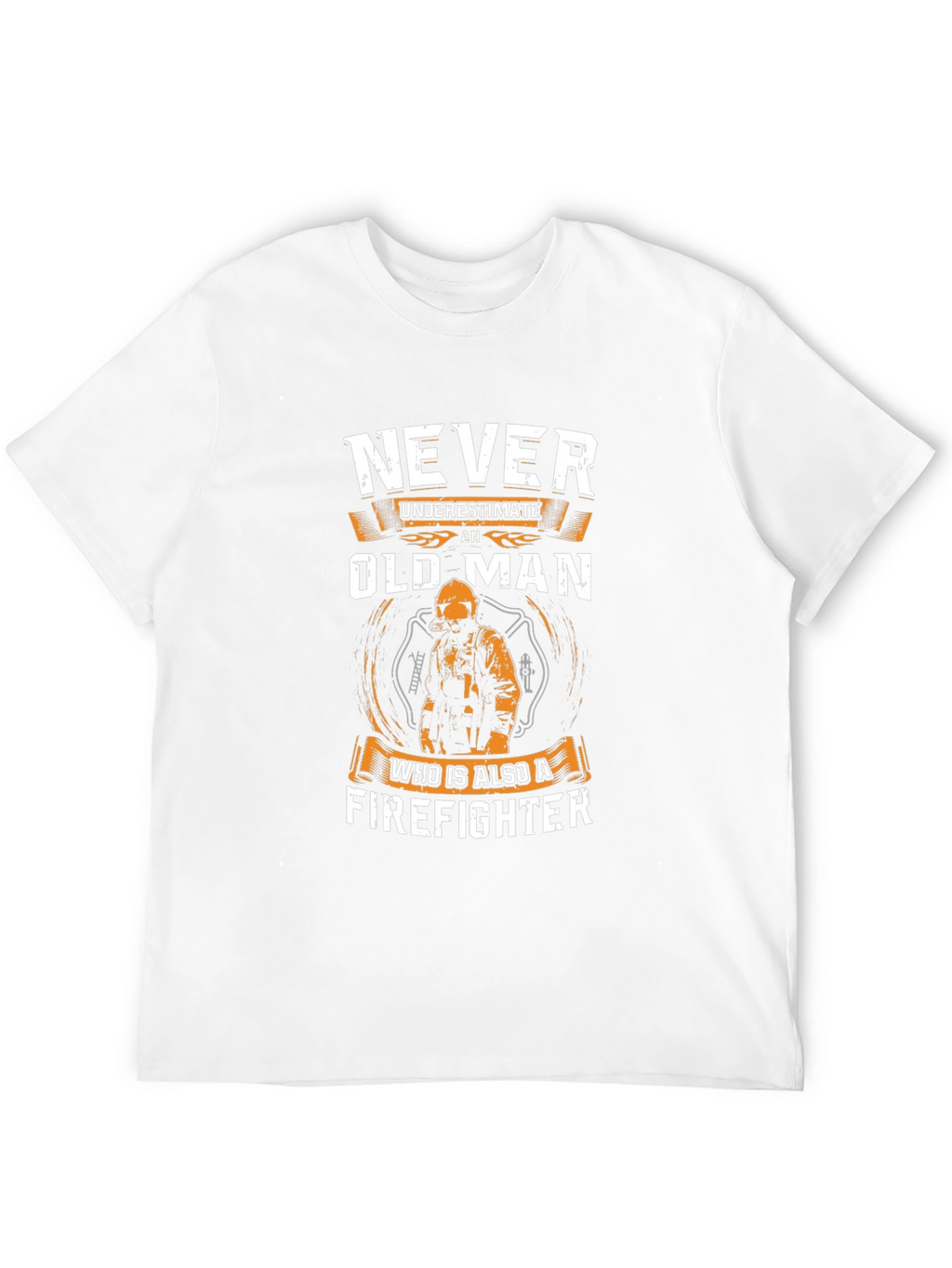 Never Underestimate an Old Man Firefighter T-Shirt
