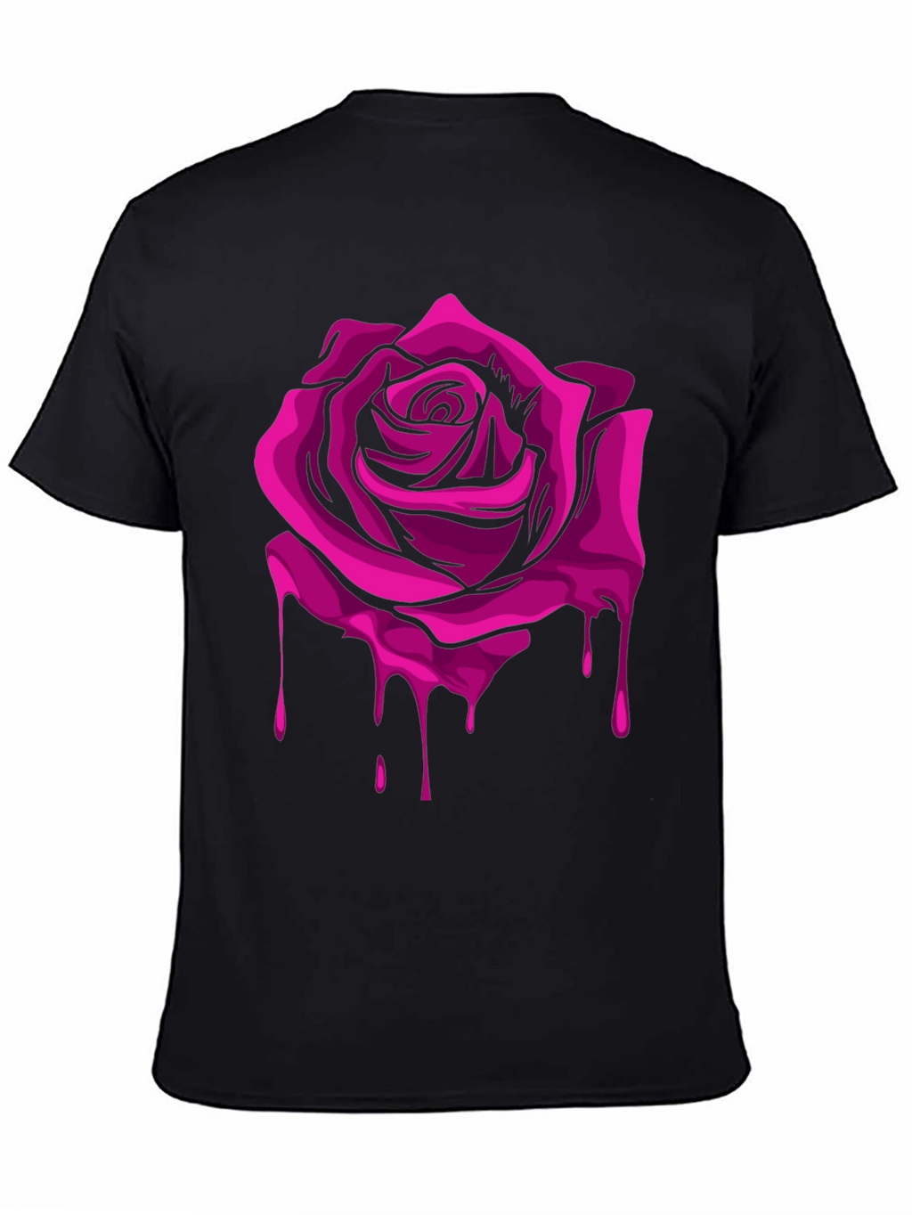 Rose Drip Graphic Tee - Modern Streetwear