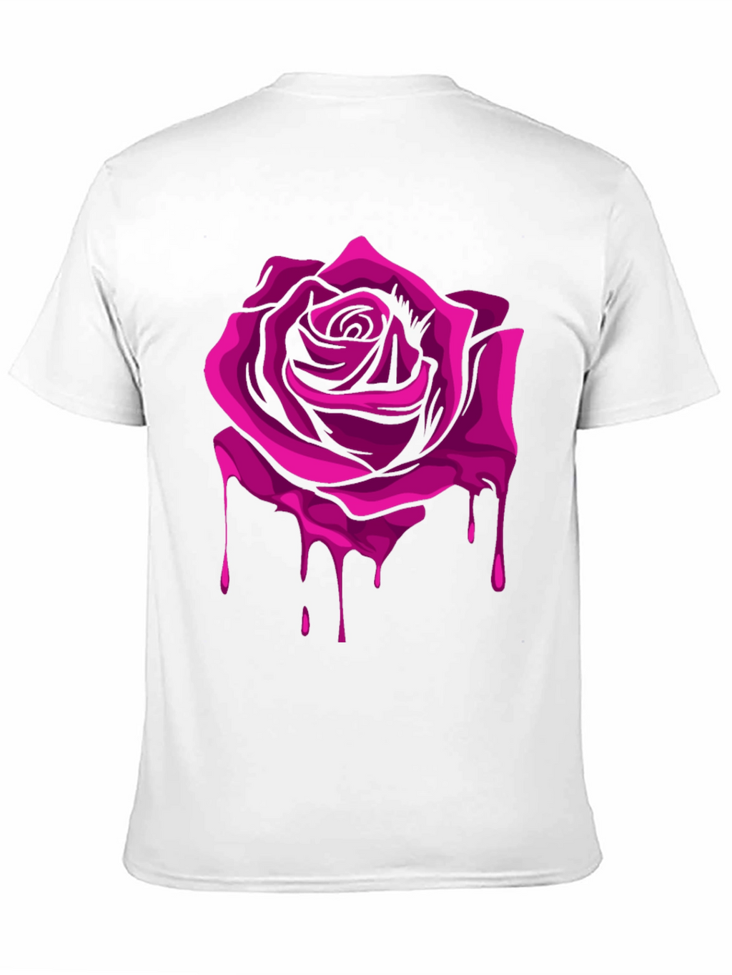 Rose Drip Graphic Tee - Modern Streetwear