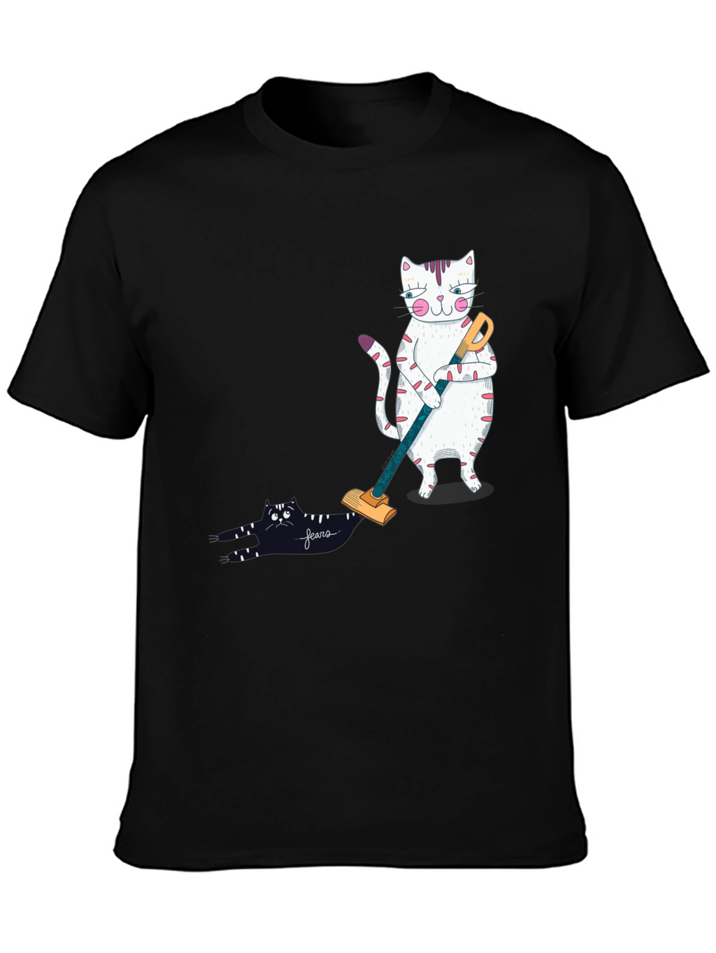 Cat Vacuuming T-Shirt