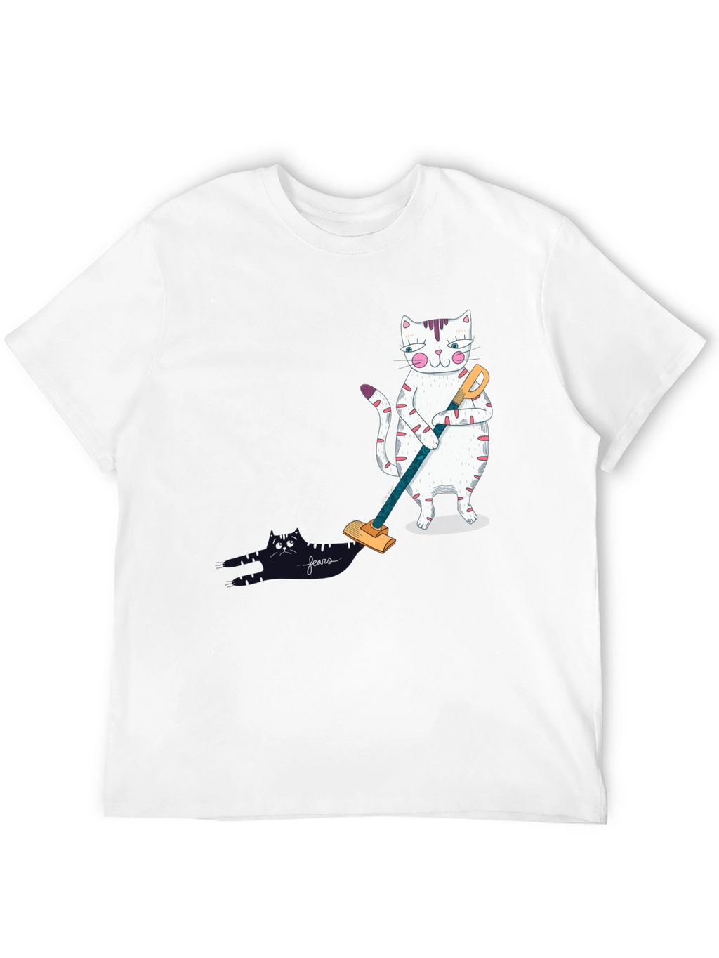 Cat Vacuuming T-Shirt
