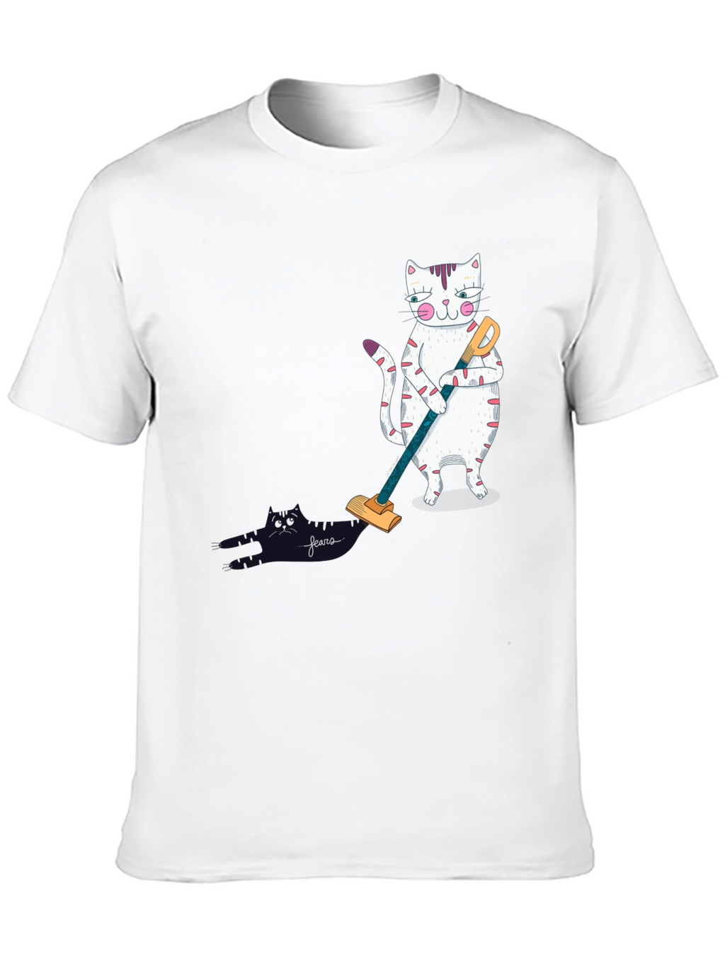 Cat Vacuuming T-Shirt