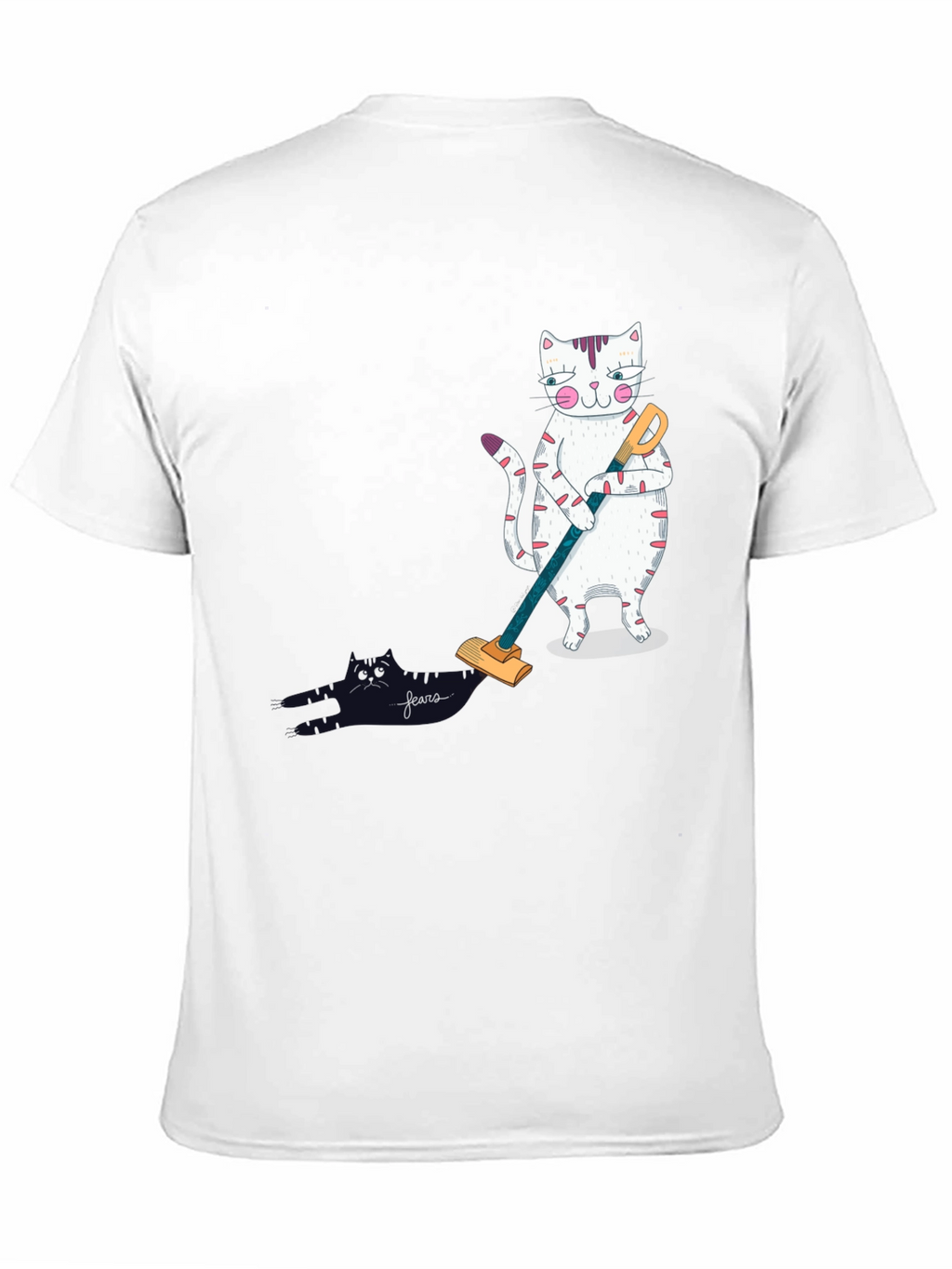 Cat Vacuuming T-Shirt
