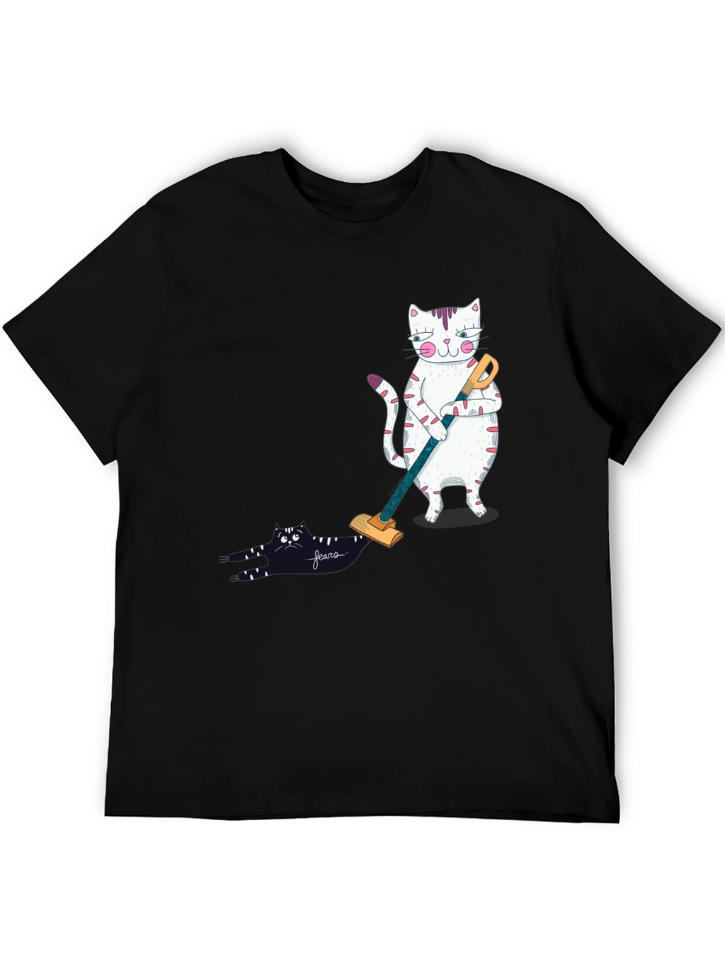 Cat Vacuuming T-Shirt