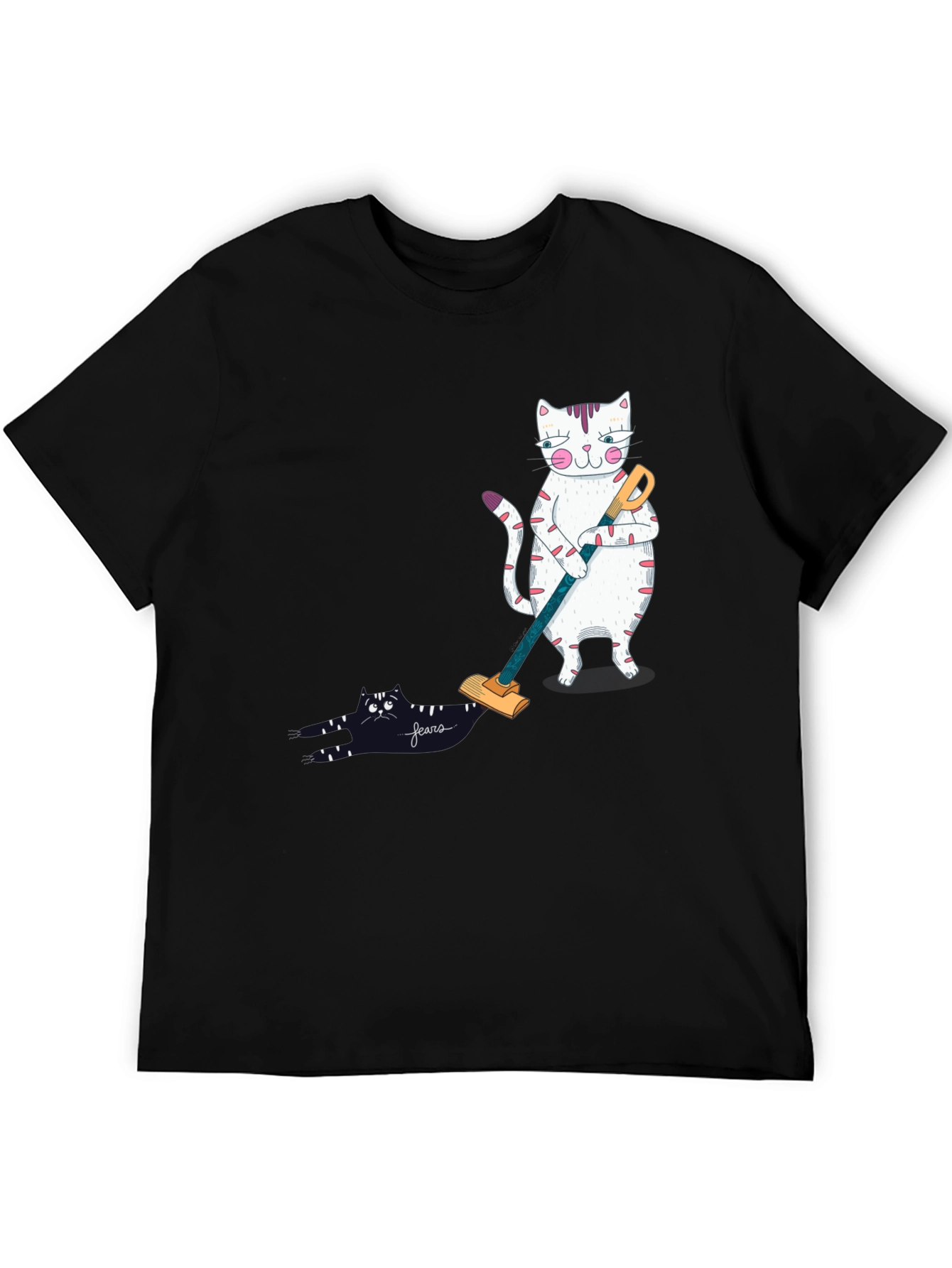 Cat Vacuuming T-Shirt
