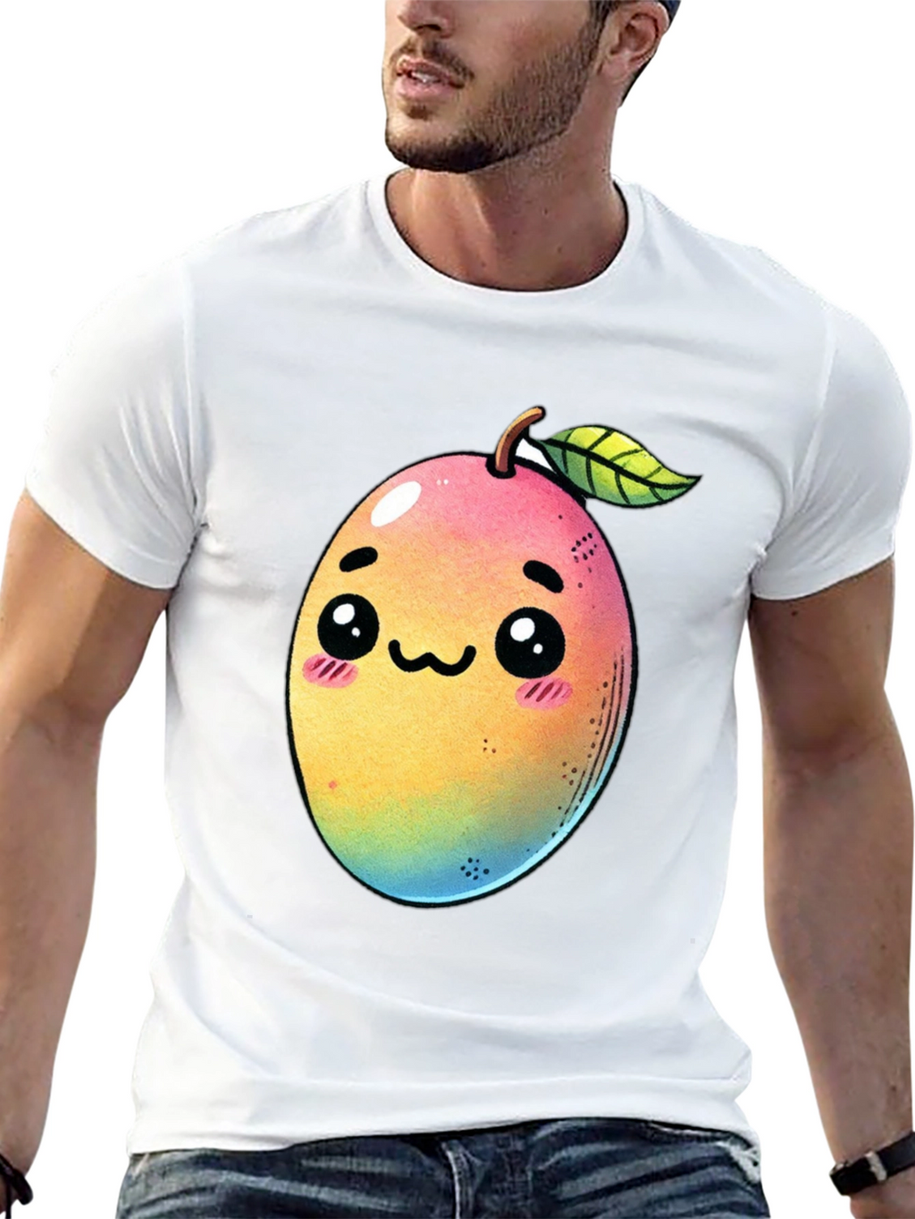 Kawaii Mango Graphic T-Shirt
