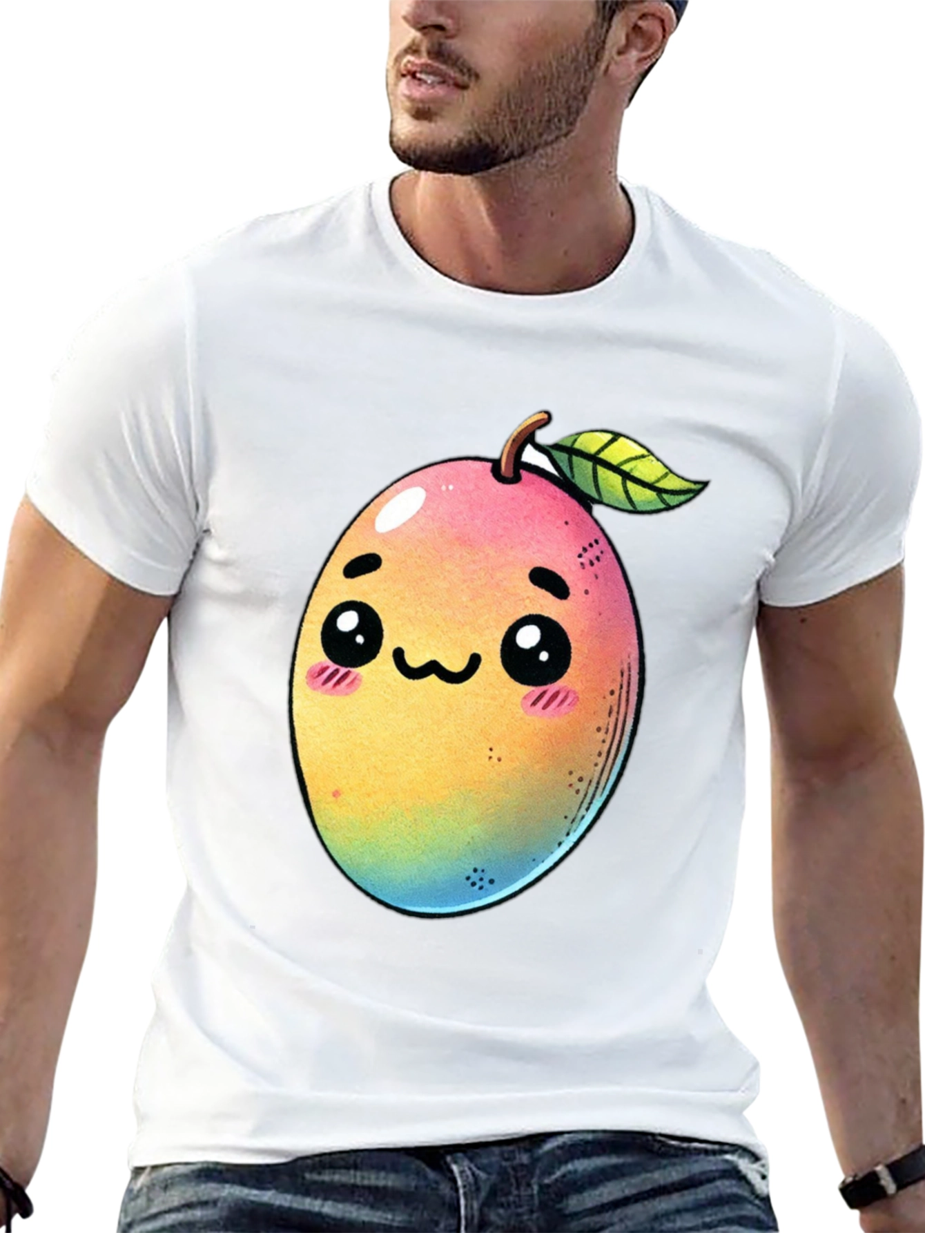 Kawaii Mango Graphic T-Shirt