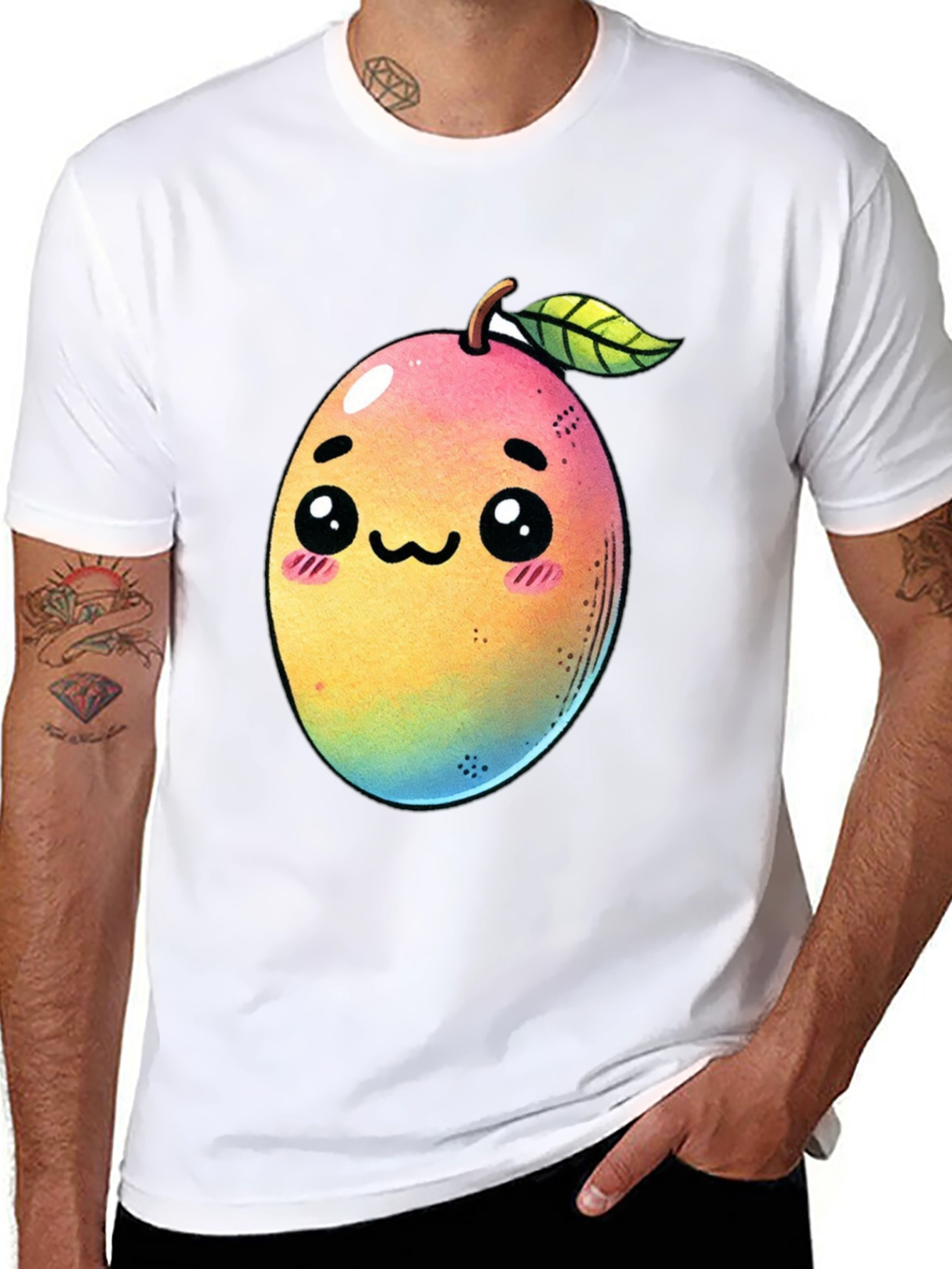 Kawaii Mango Graphic T-Shirt