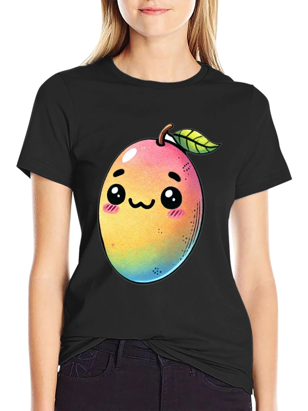Kawaii Mango Graphic T-Shirt