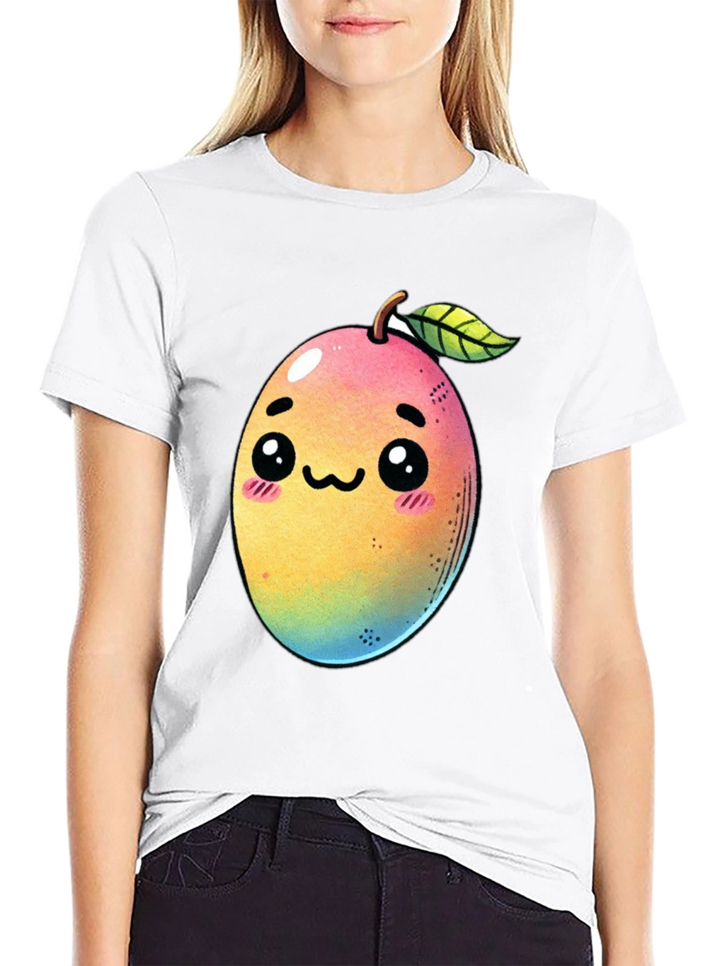 Kawaii Mango Graphic T-Shirt