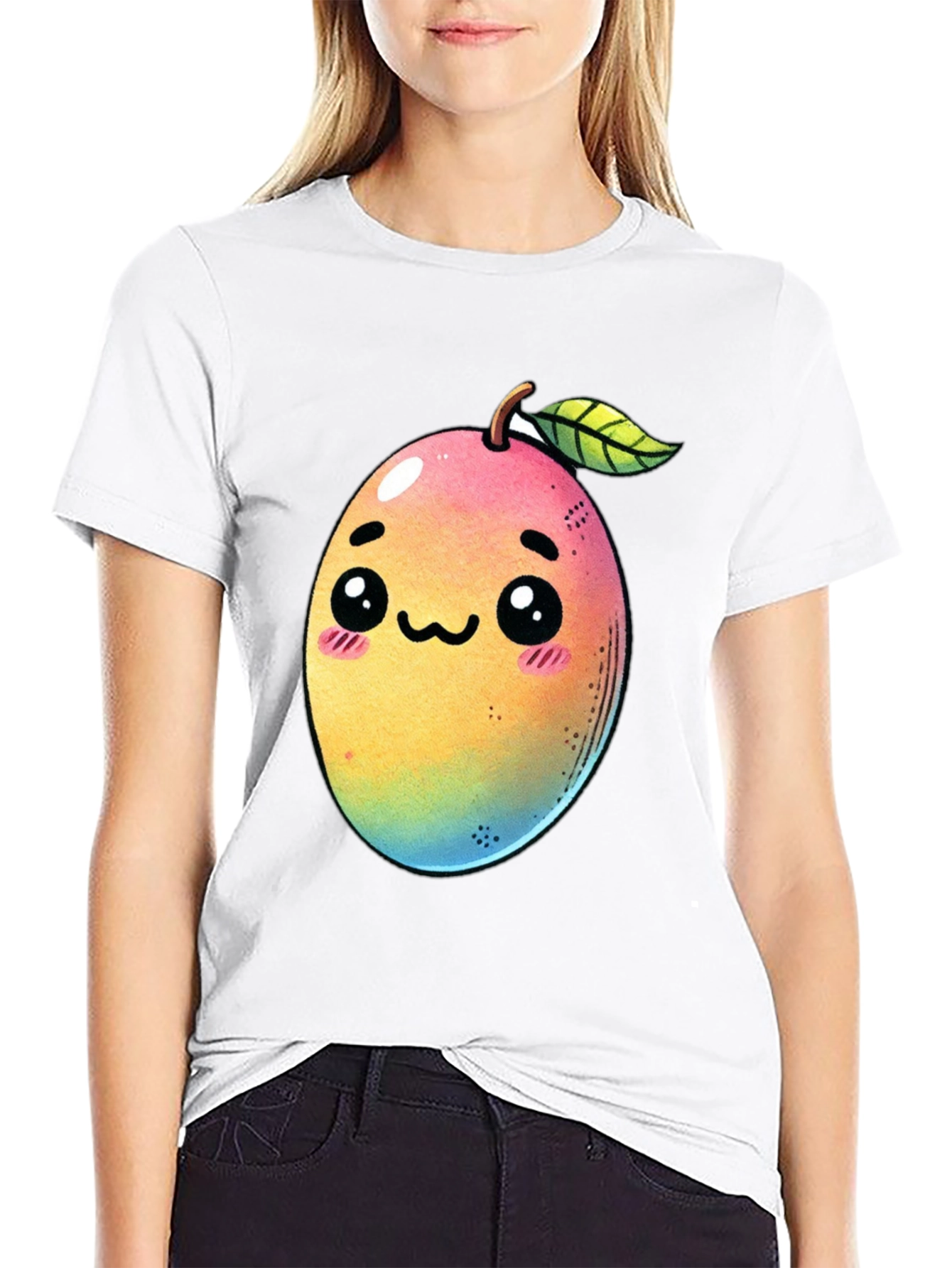 Kawaii Mango Graphic T-Shirt