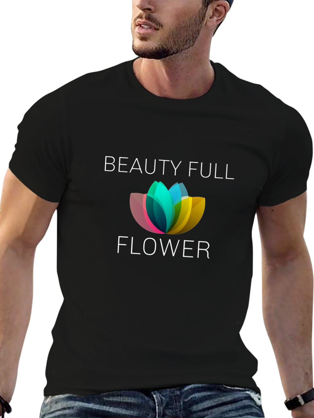 Beauty Full Flower Graphic Tee - Unisex