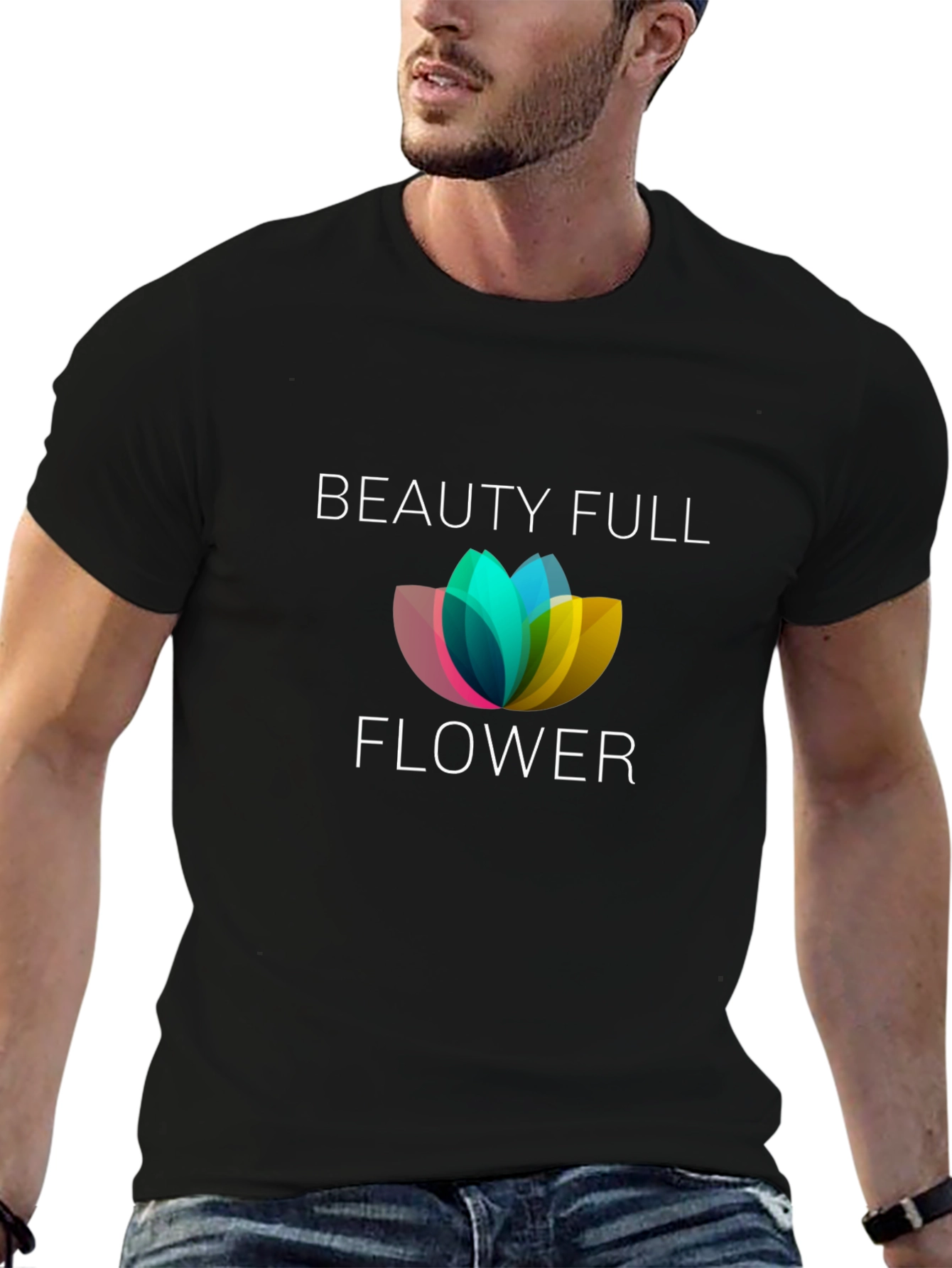 Beauty Full Flower Graphic Tee - Unisex
