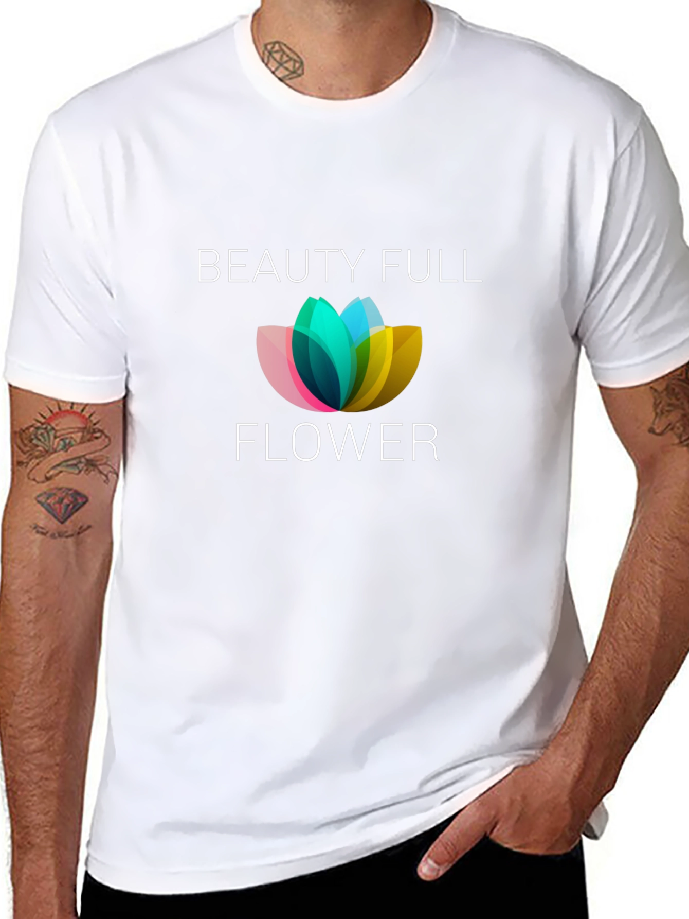 Beauty Full Flower Graphic Tee - Unisex