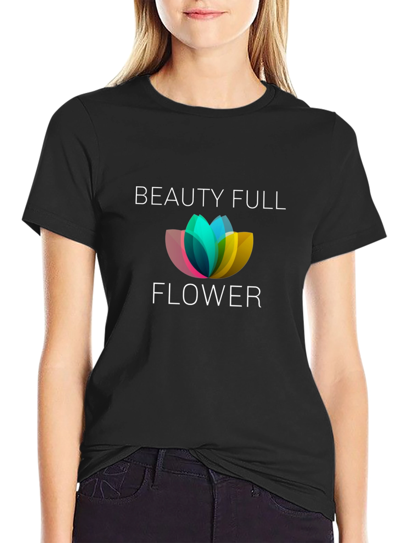 Beauty Full Flower Graphic Tee - Unisex