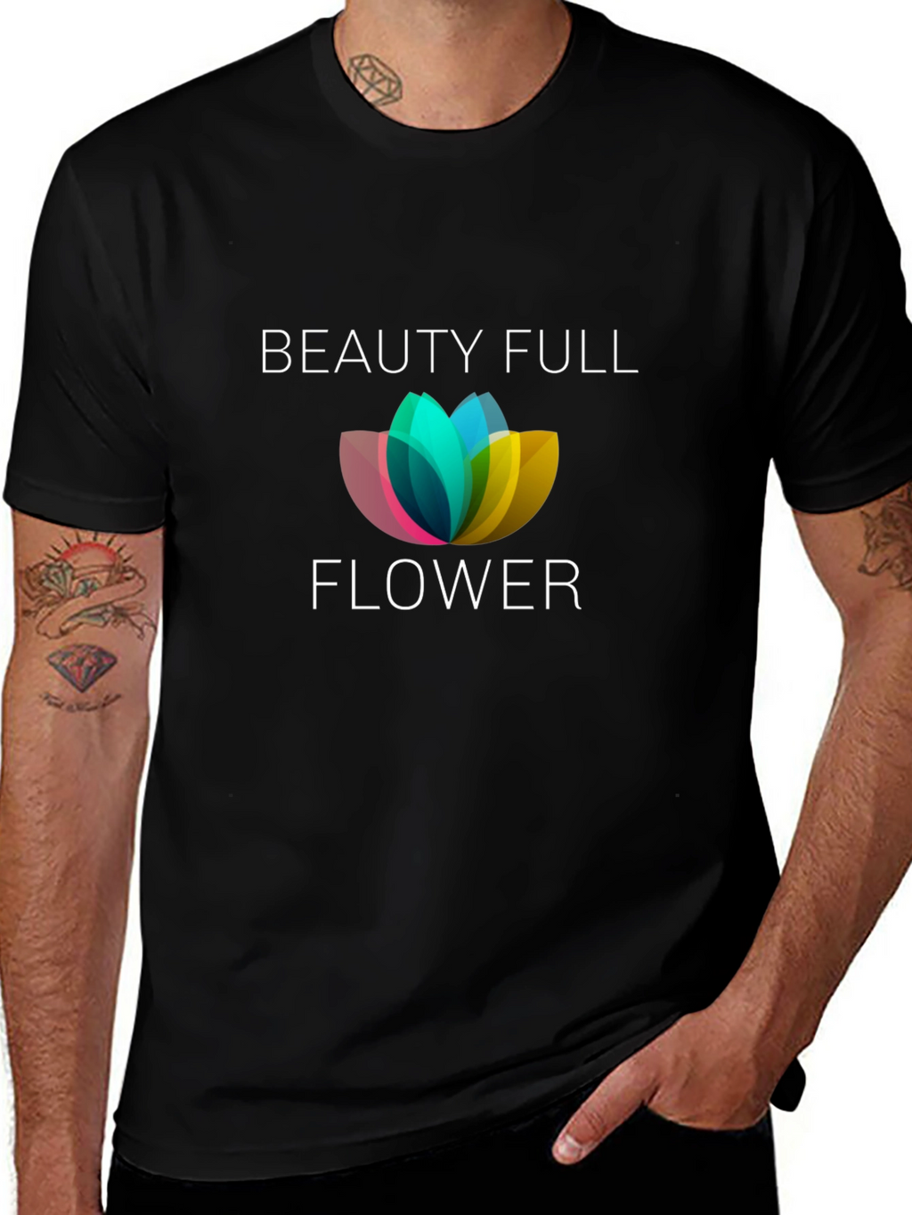Beauty Full Flower Graphic Tee - Unisex