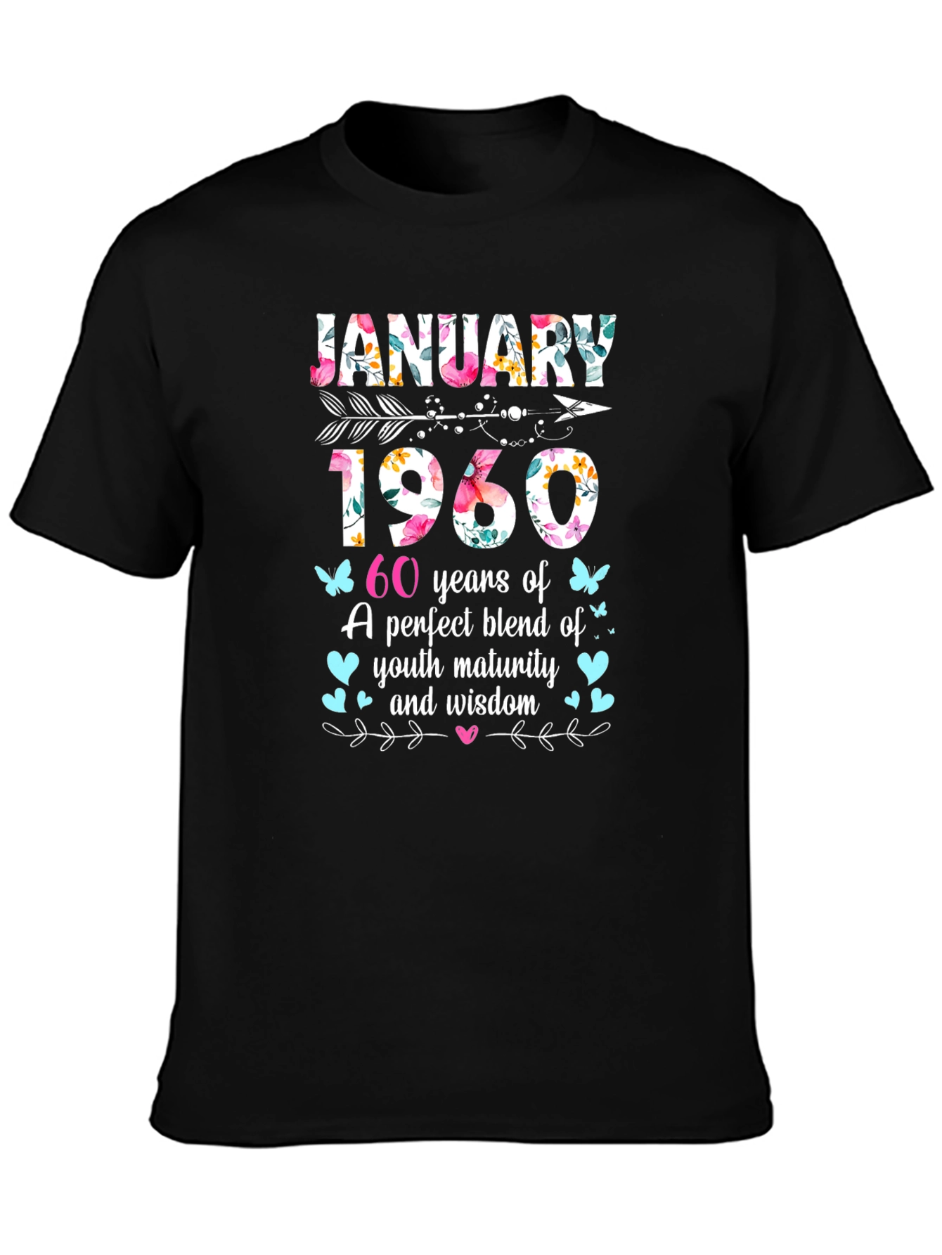 January 1960 60th Birthday T-Shirt