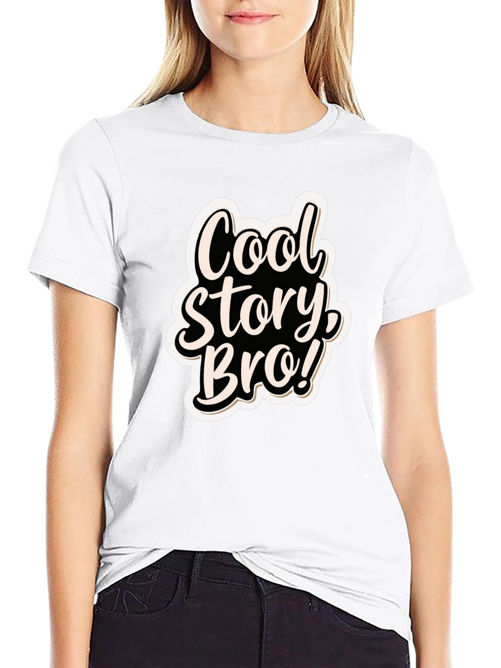 Cool Story Bro! Black Graphic T-Shirt