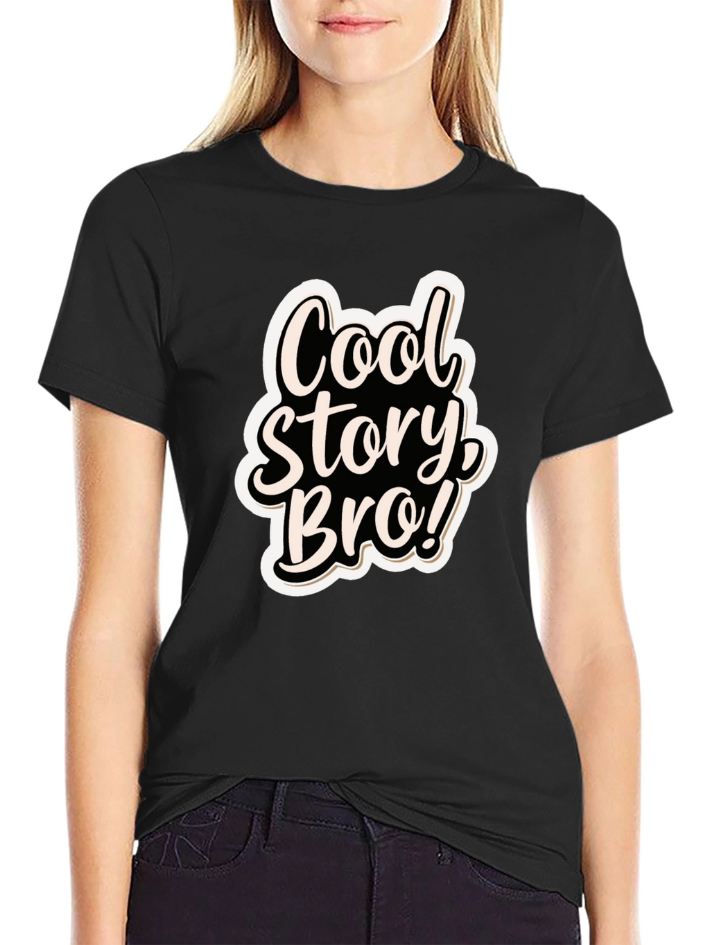 Cool Story Bro! Black Graphic T-Shirt
