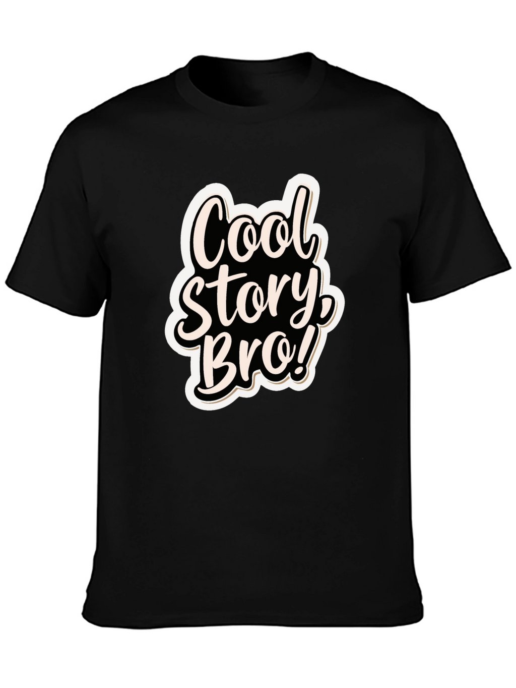 Cool Story Bro! Black Graphic T-Shirt