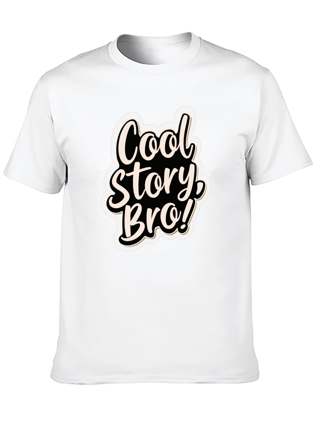 Cool Story Bro! Black Graphic T-Shirt