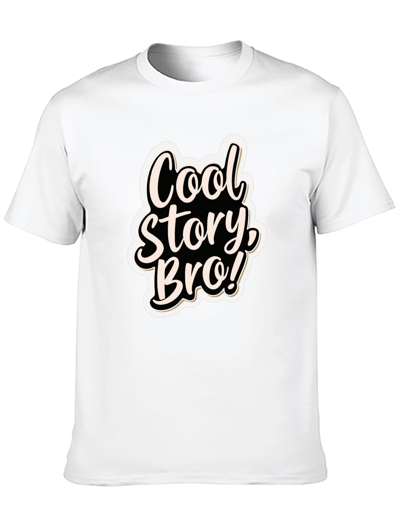 Cool Story Bro! Black Graphic T-Shirt