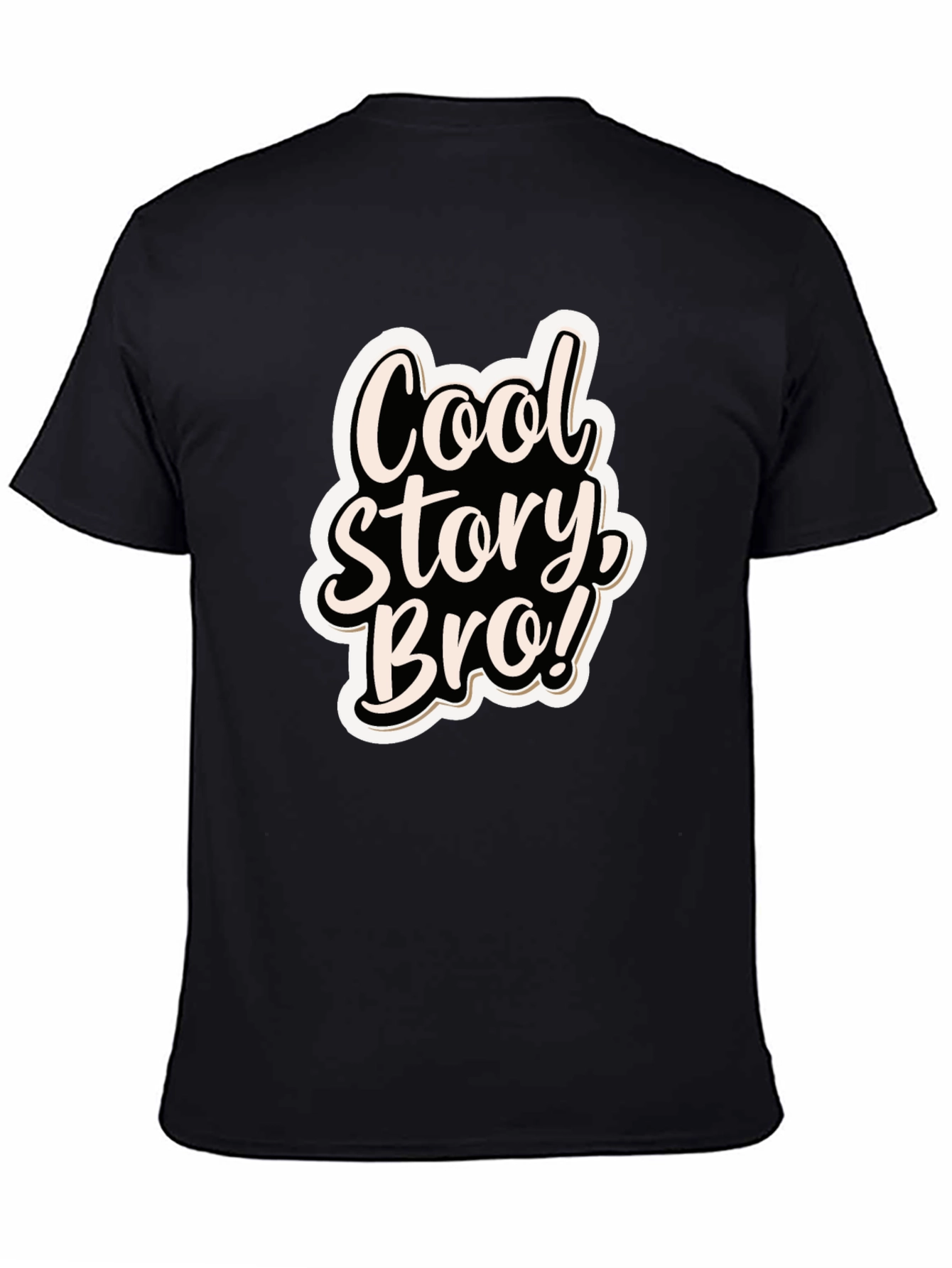 Cool Story Bro! Black Graphic T-Shirt