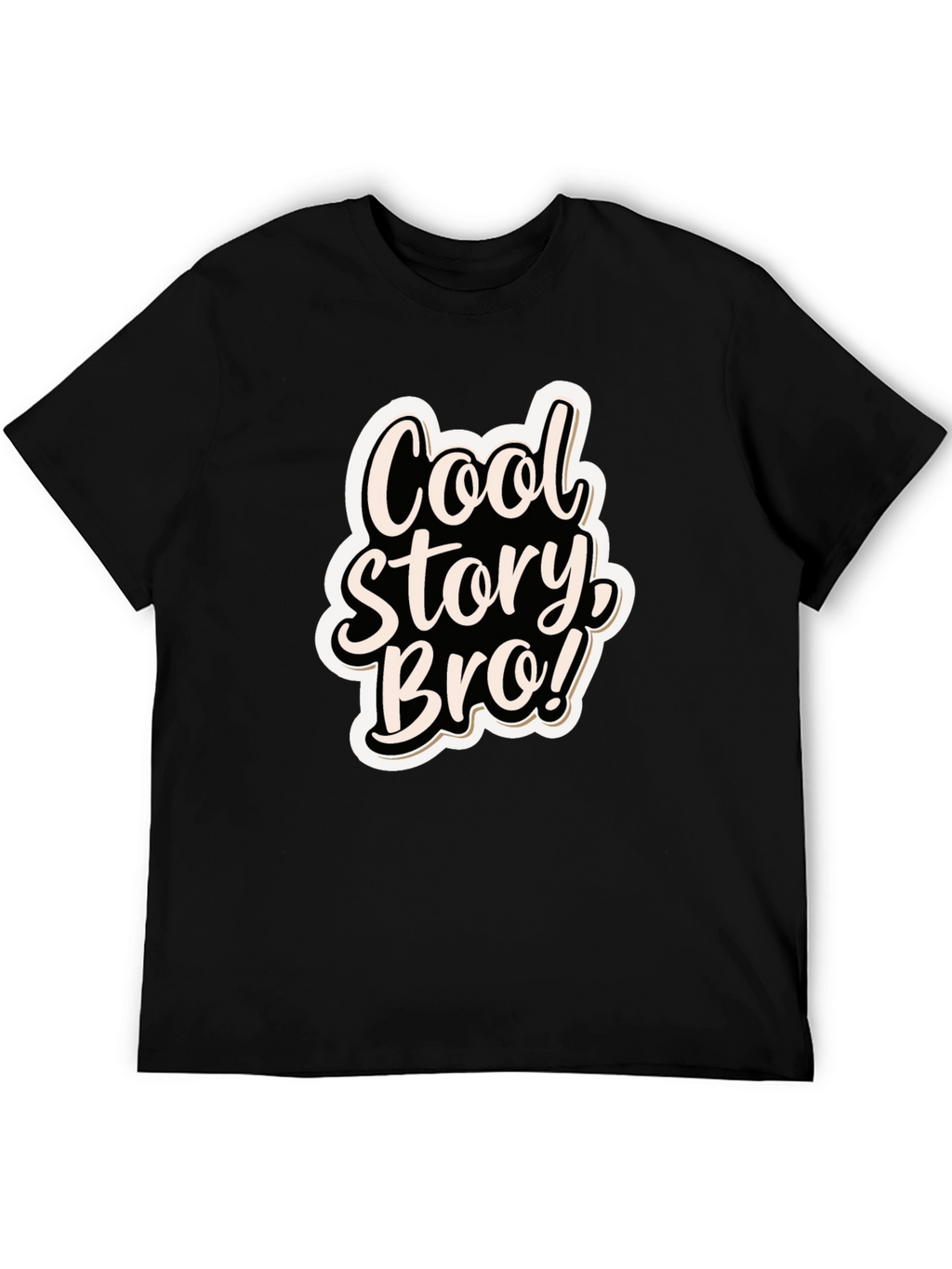 Cool Story Bro! Black Graphic T-Shirt