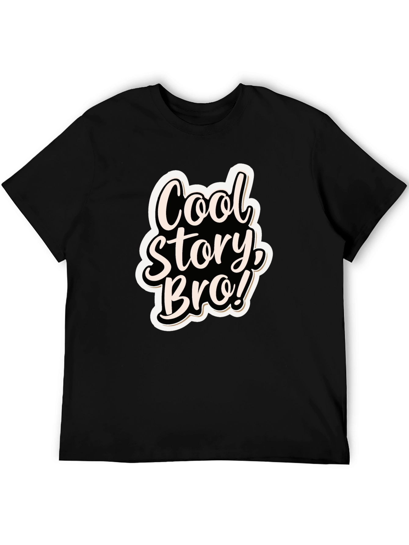 Cool Story Bro! Black Graphic T-Shirt