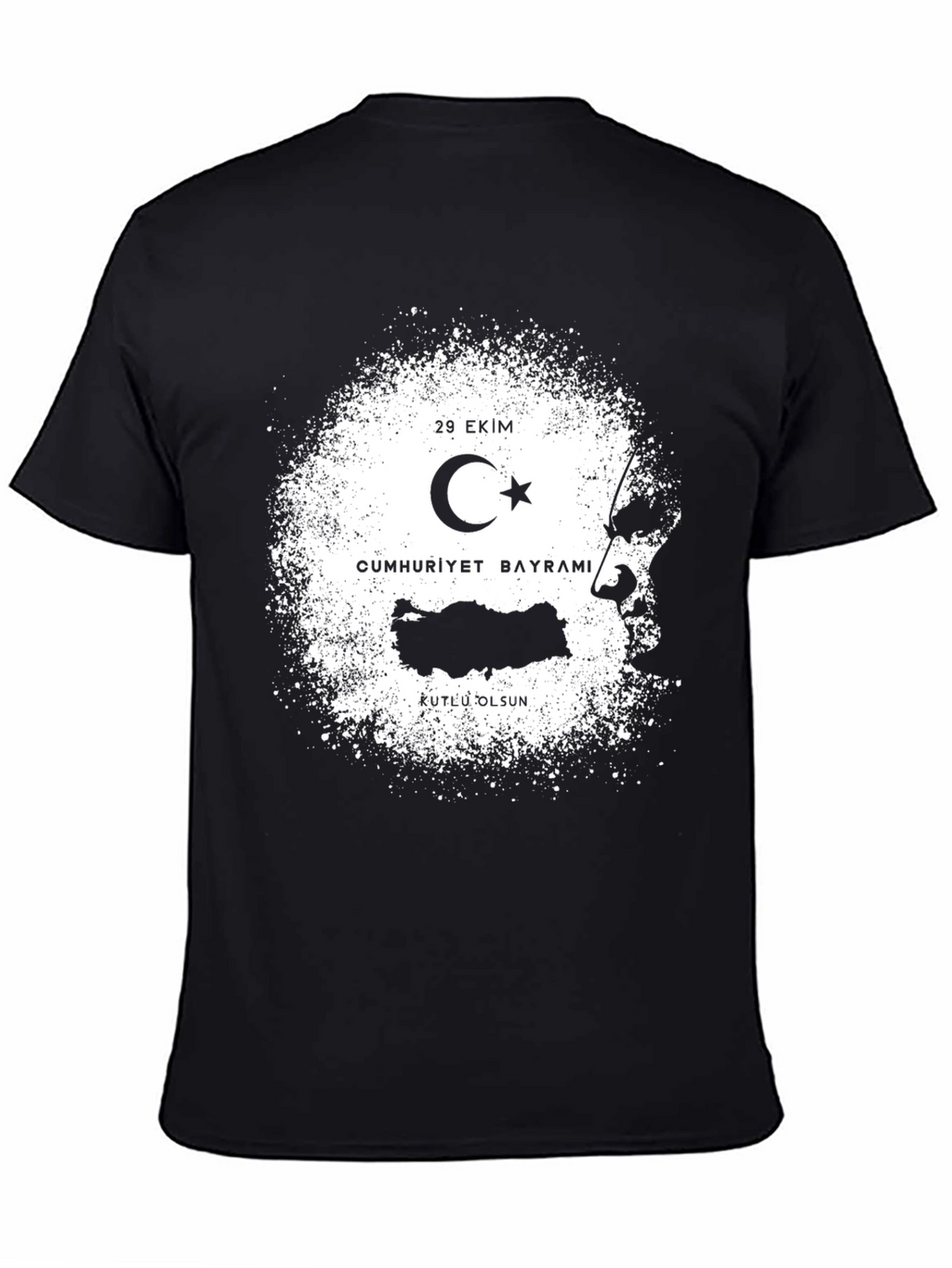 Black T-Shirt: Turkish Republic Day Design