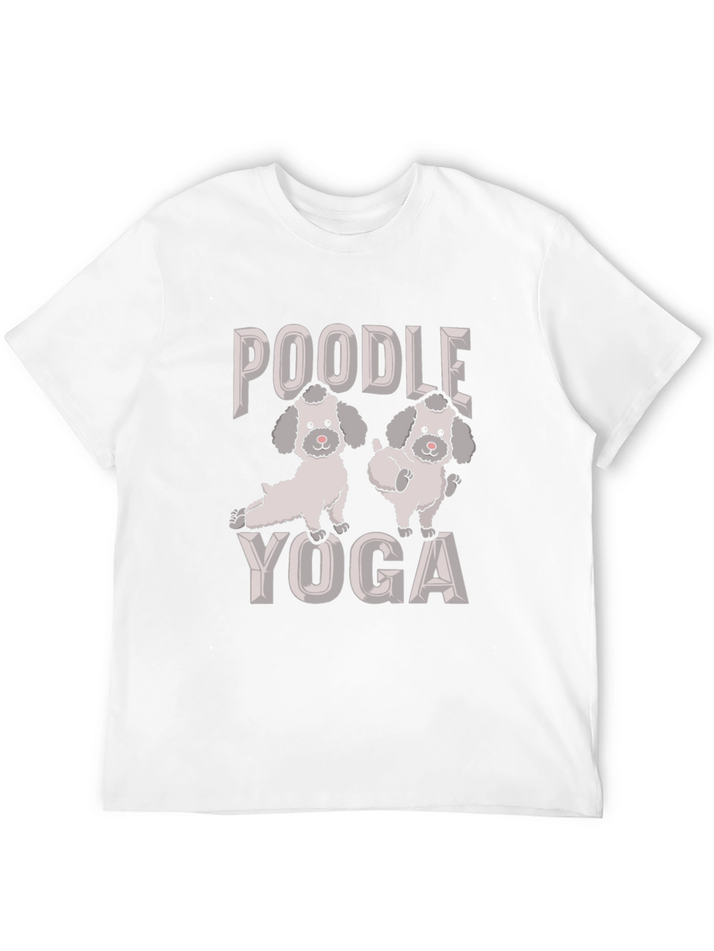 Poodle Yoga Graphic Tee - Cute Dog Lover Shirt
