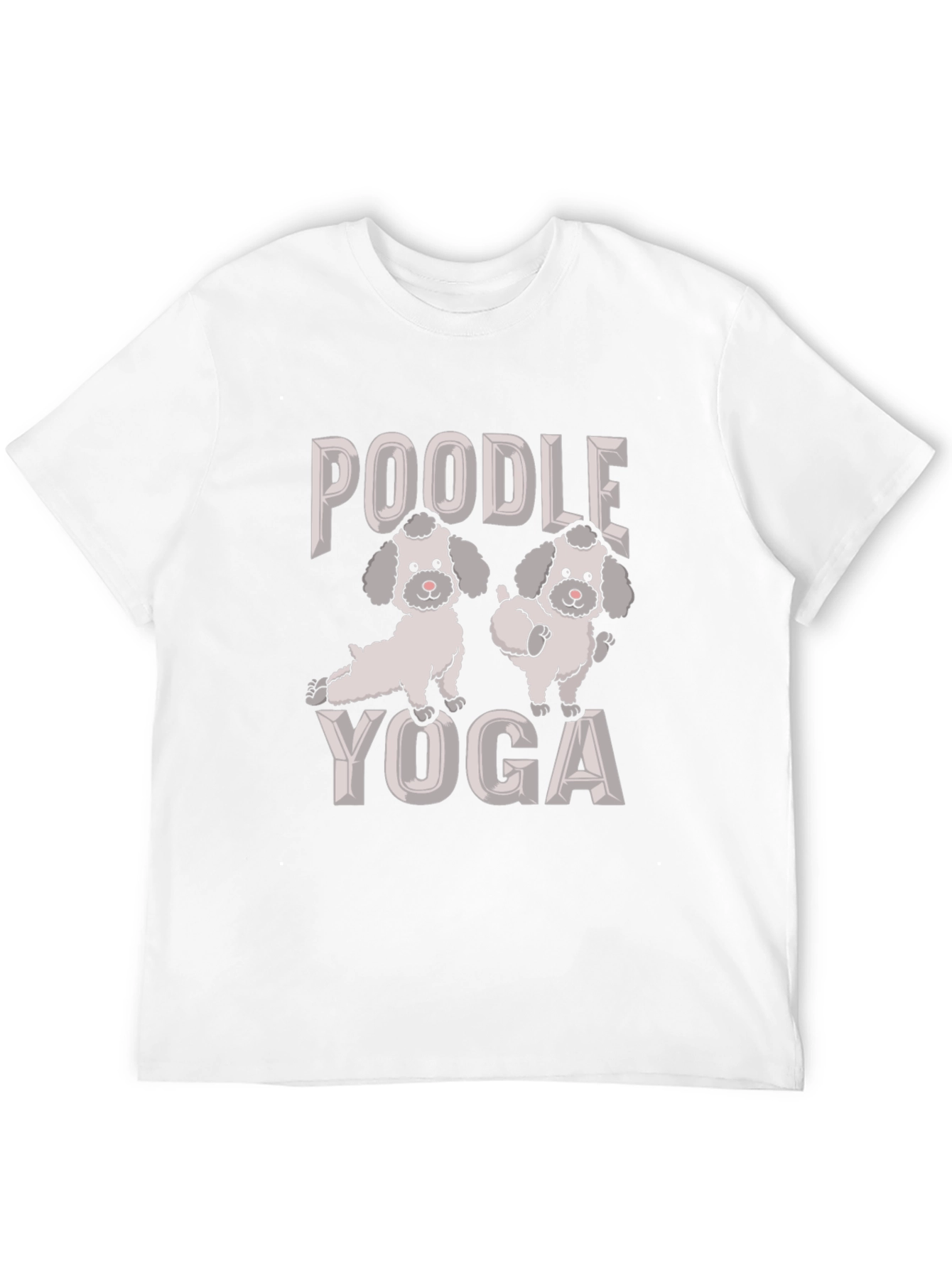 Poodle Yoga Graphic Tee - Cute Dog Lover Shirt