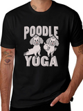 Poodle Yoga Graphic Tee - Cute Dog Lover Shirt