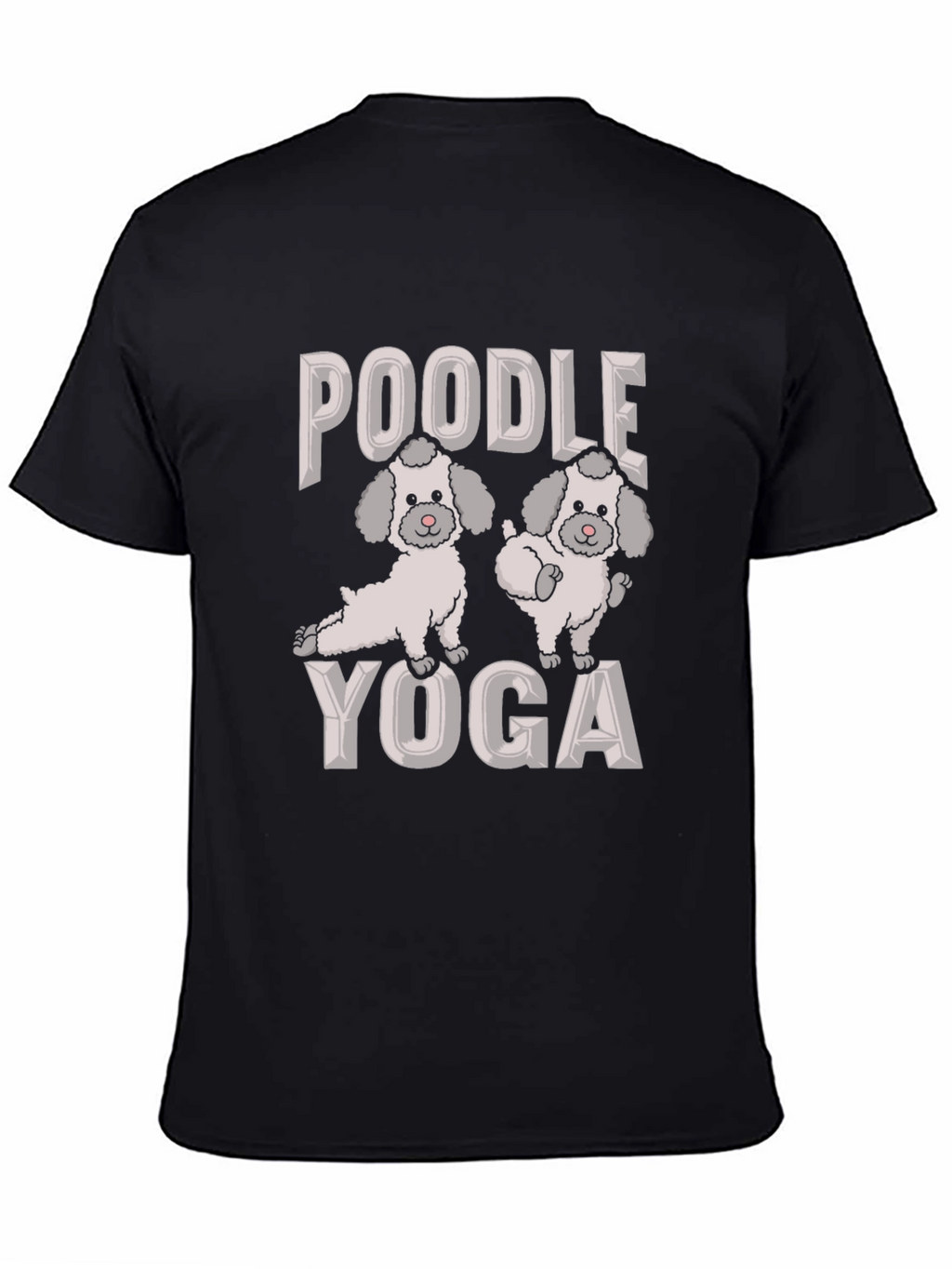 Poodle Yoga Graphic Tee - Cute Dog Lover Shirt