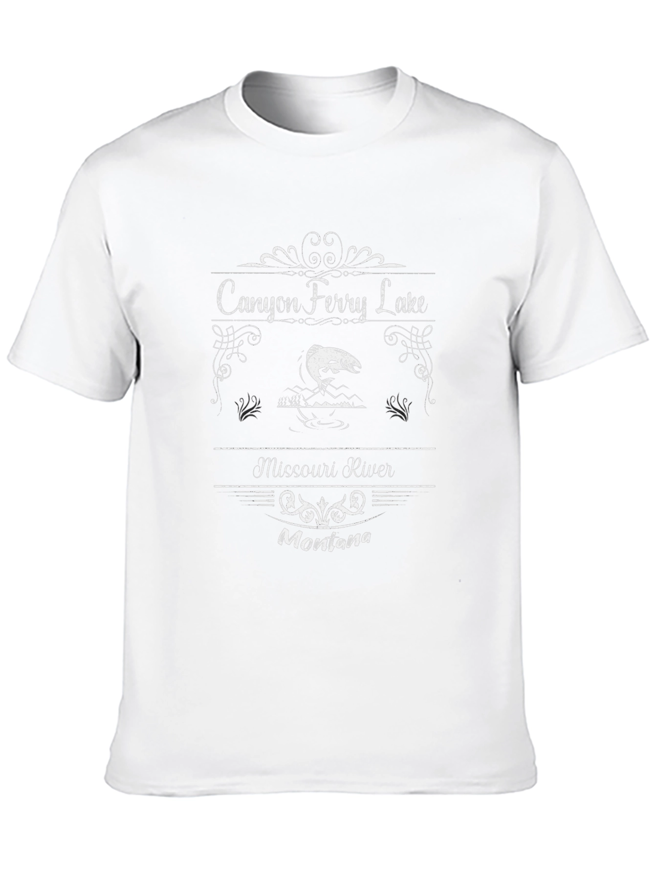 Canyon Ferry Lake Montana Black T-Shirt