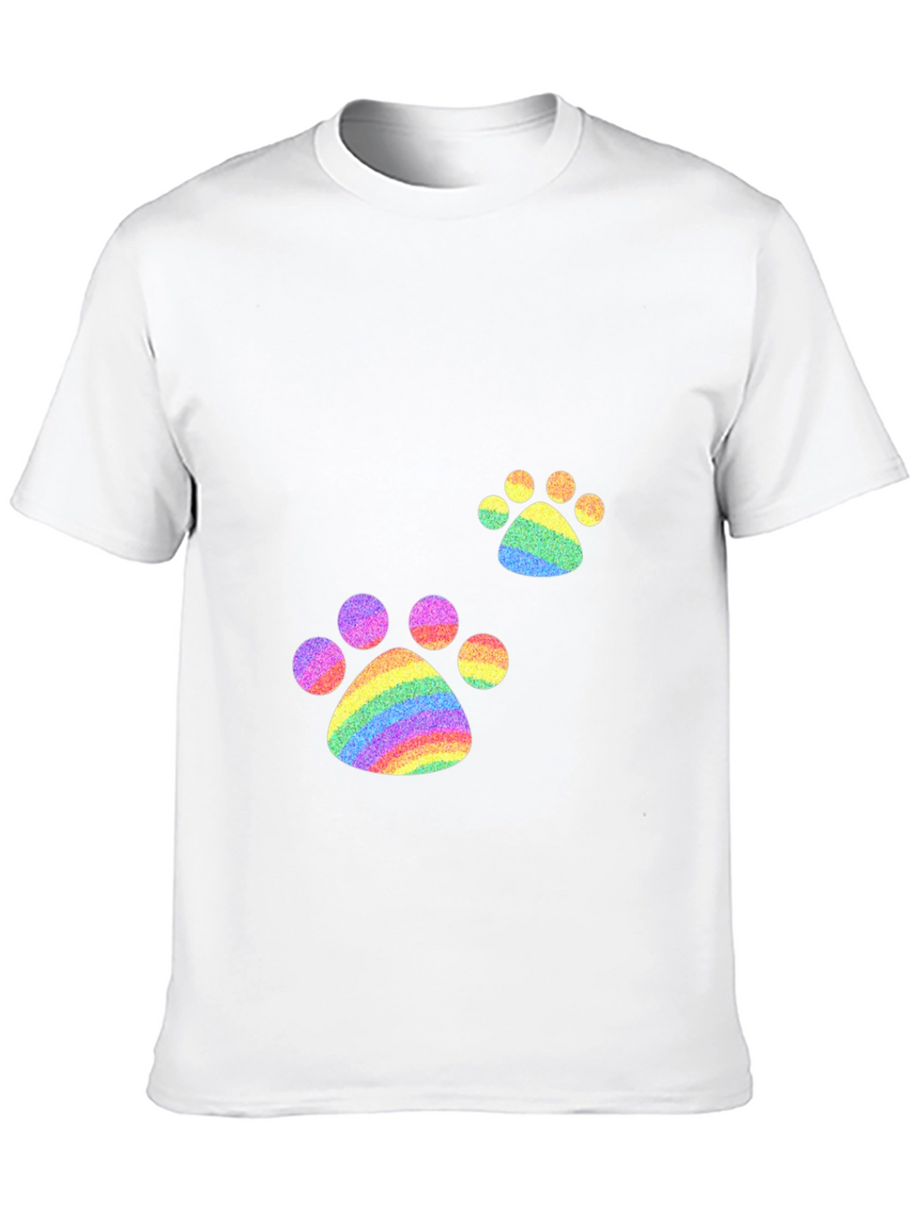 Rainbow Paw Print T-Shirt - Pride Apparel