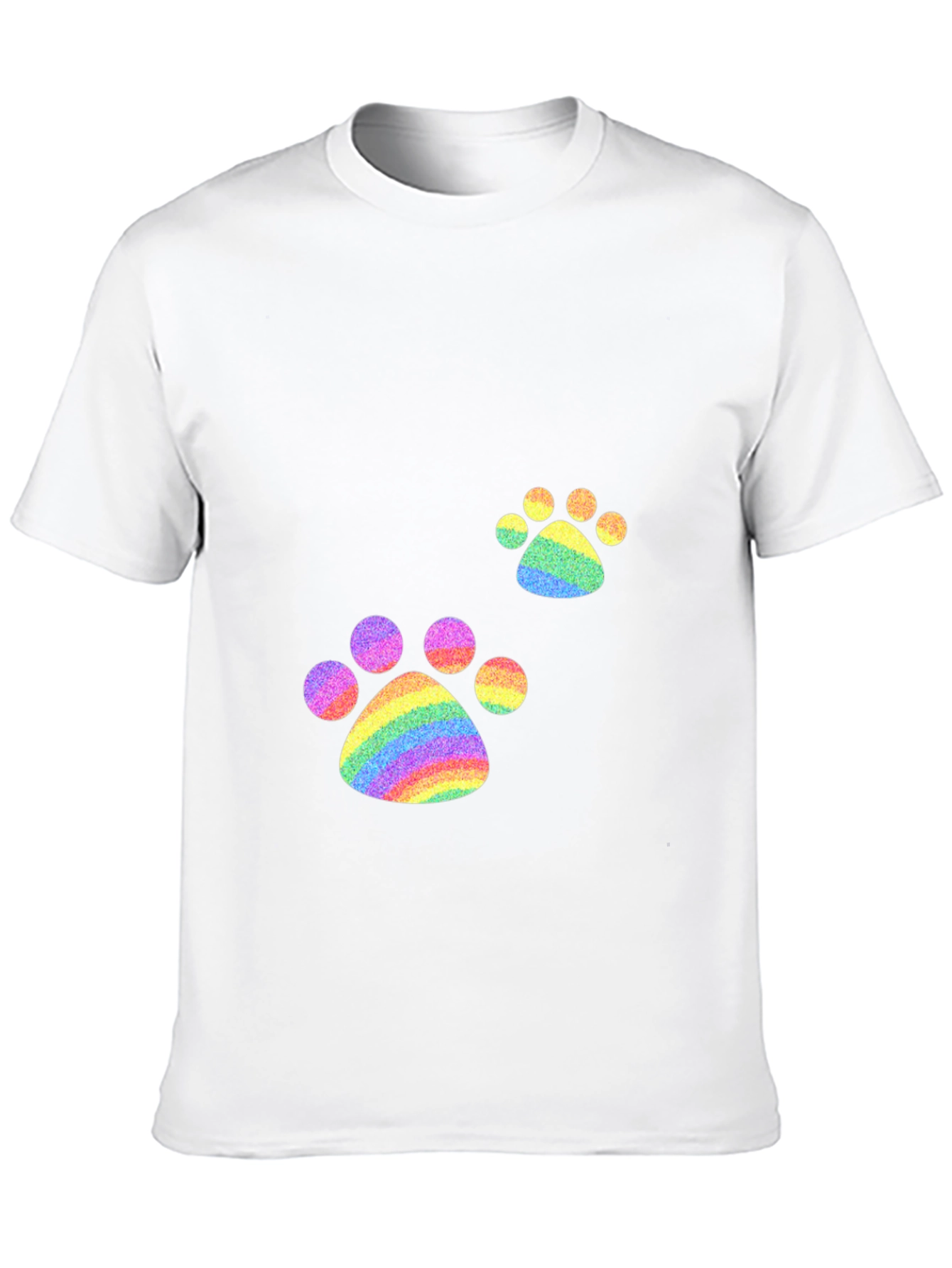 Rainbow Paw Print T-Shirt - Pride Apparel