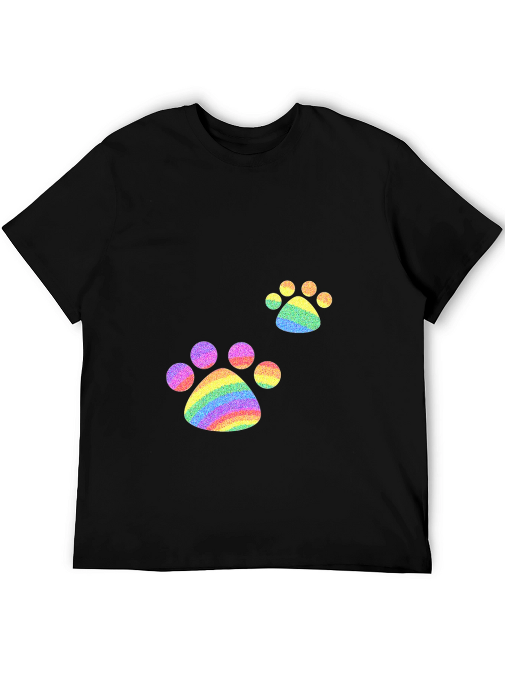 Rainbow Paw Print T-Shirt - Pride Apparel