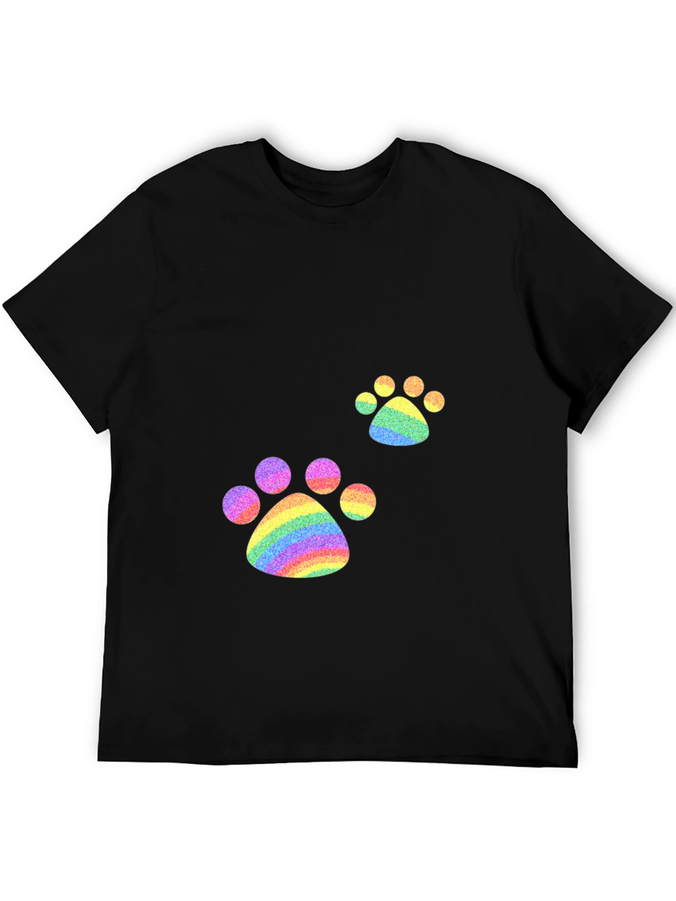 Rainbow Paw Print T-Shirt - Pride Apparel