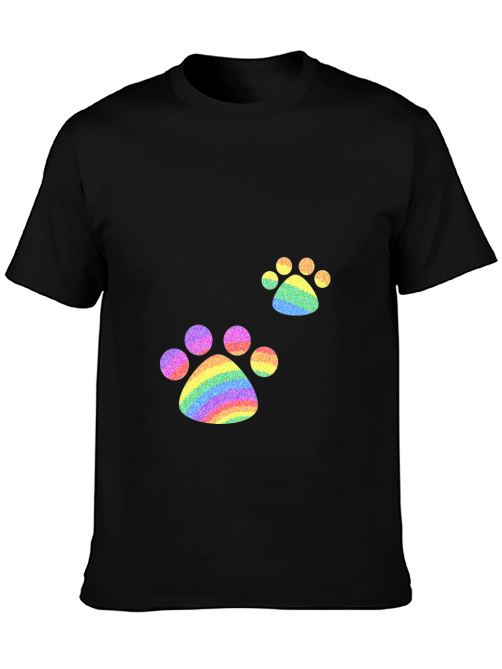 Rainbow Paw Print T-Shirt - Pride Apparel