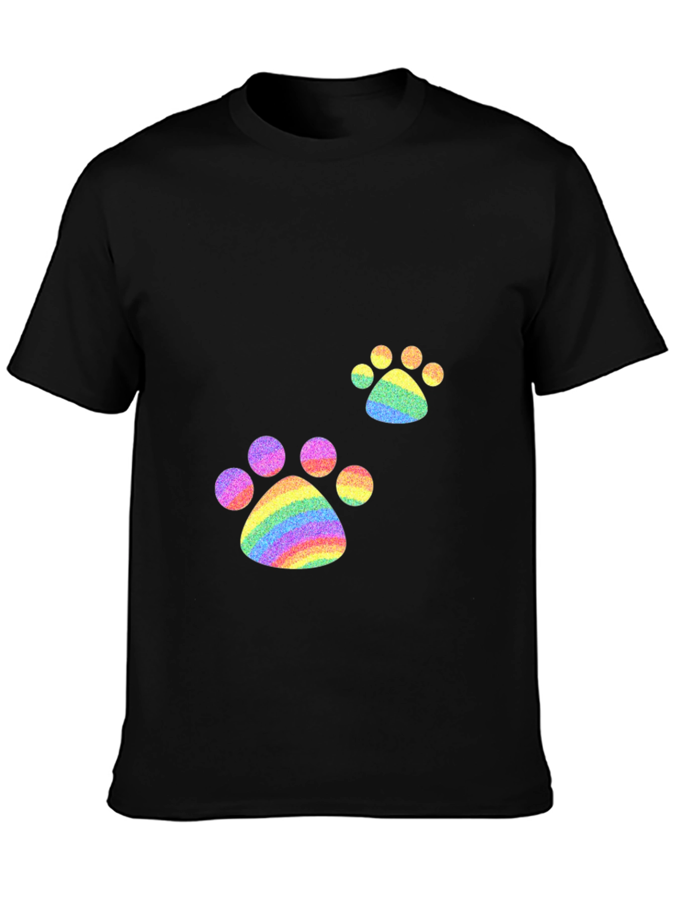 Rainbow Paw Print T-Shirt - Pride Apparel