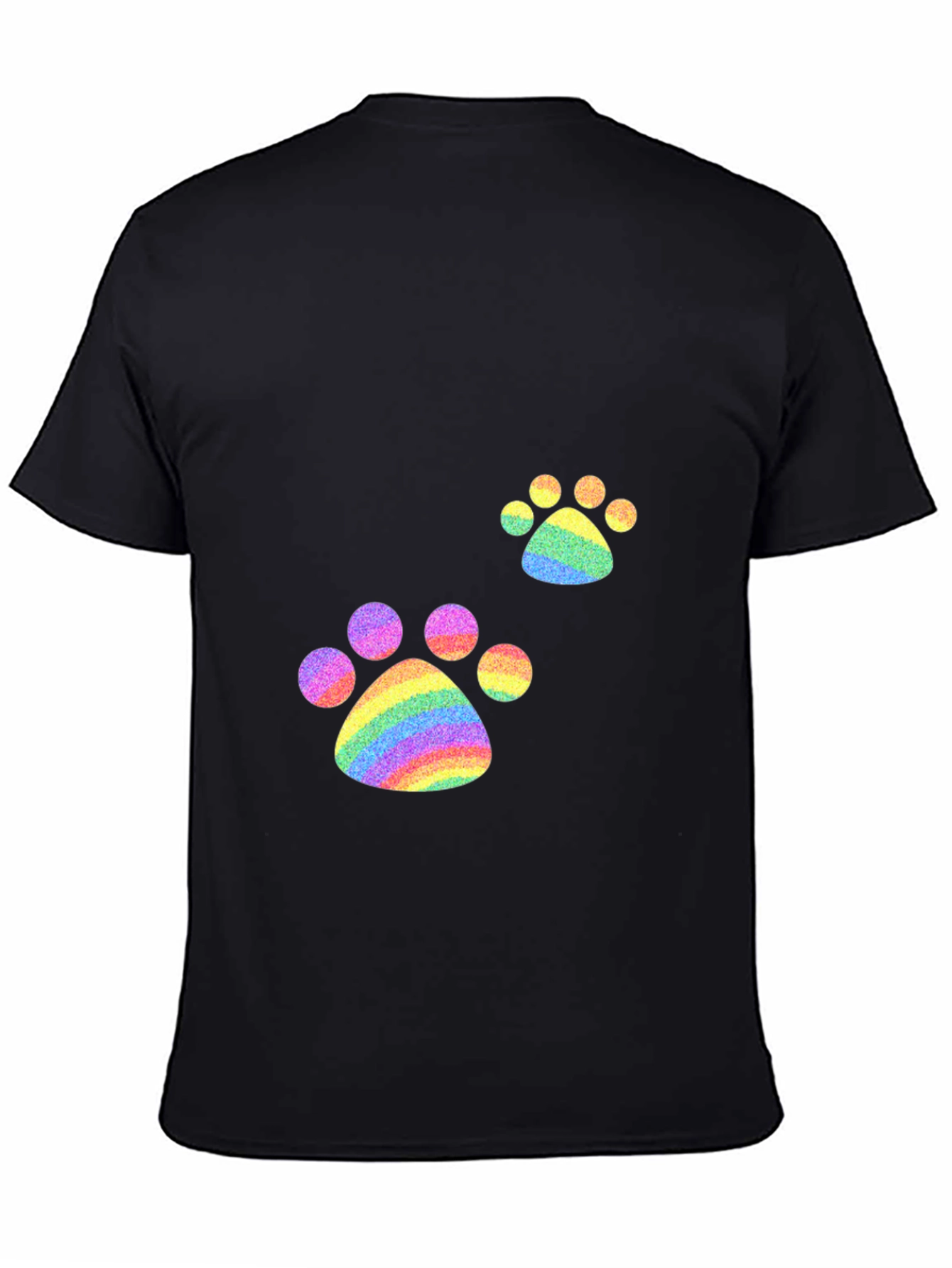 Rainbow Paw Print T-Shirt - Pride Apparel