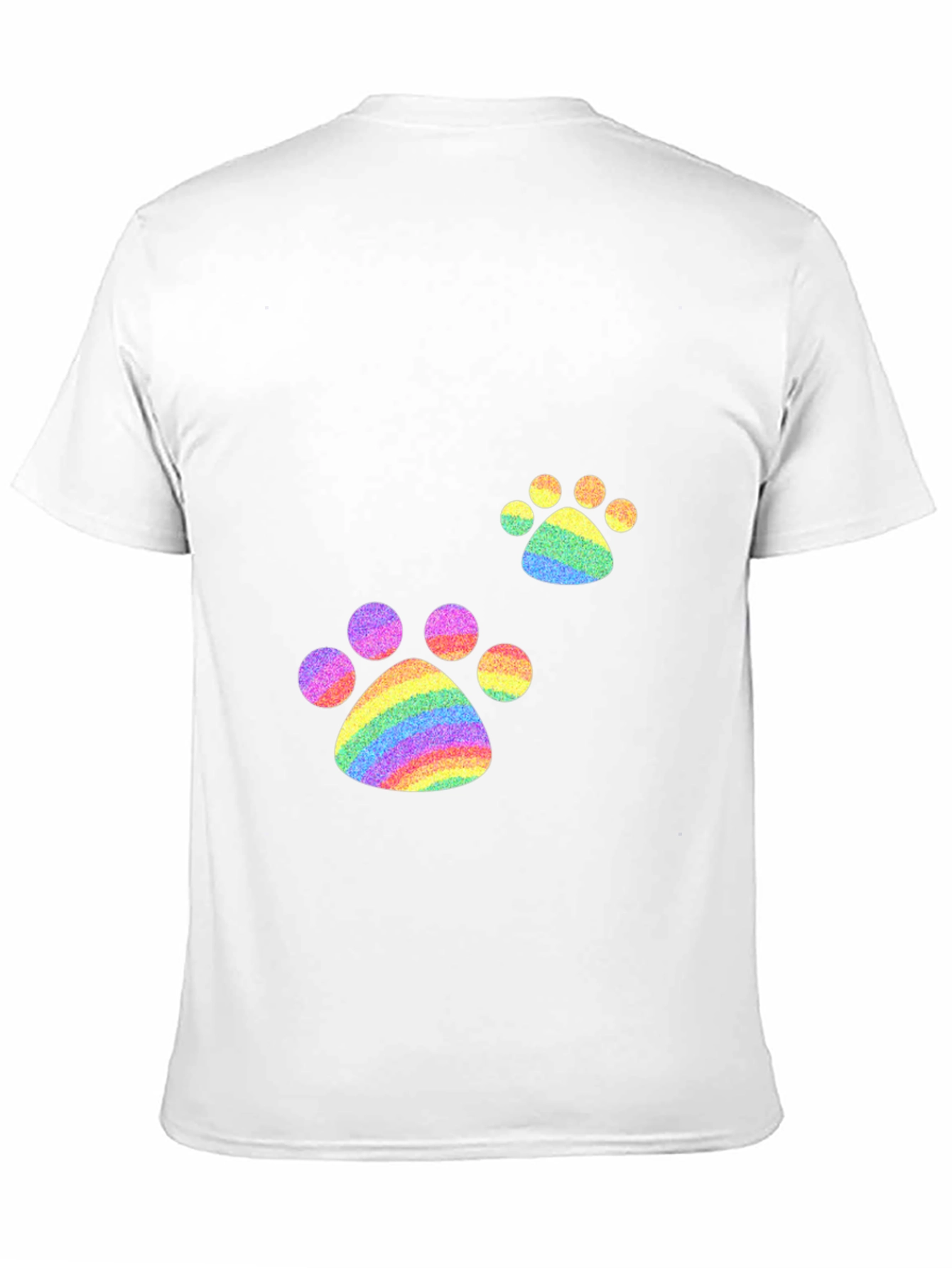 Rainbow Paw Print T-Shirt - Pride Apparel